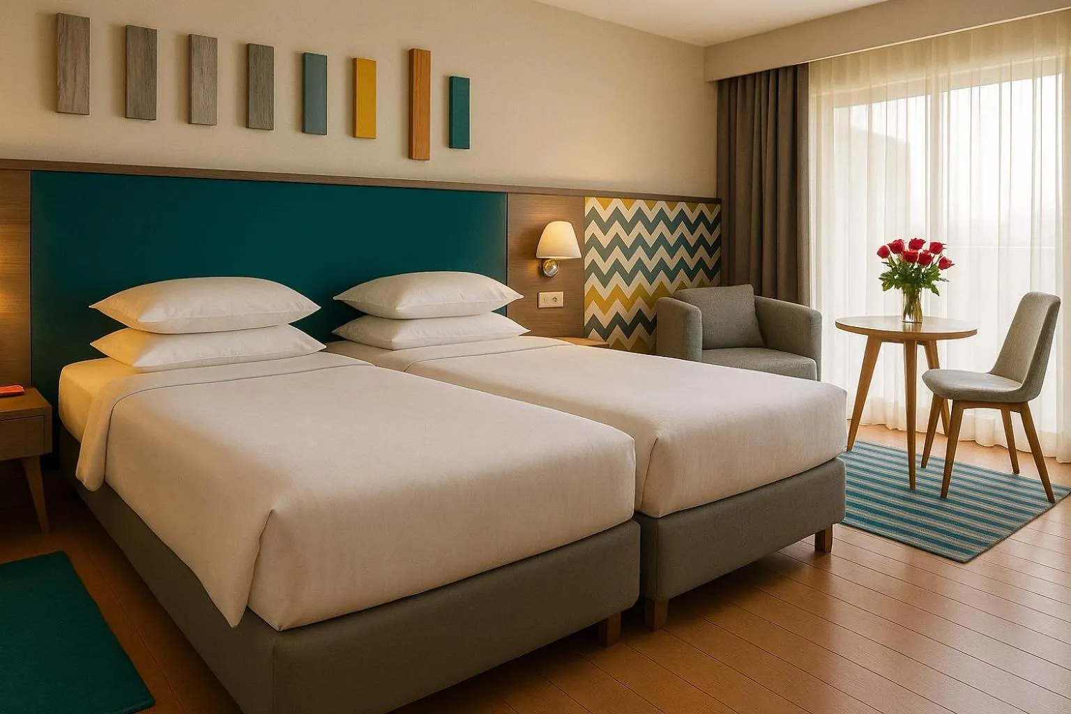 Bed in Sousse Pearl Marriott Resort & Spa