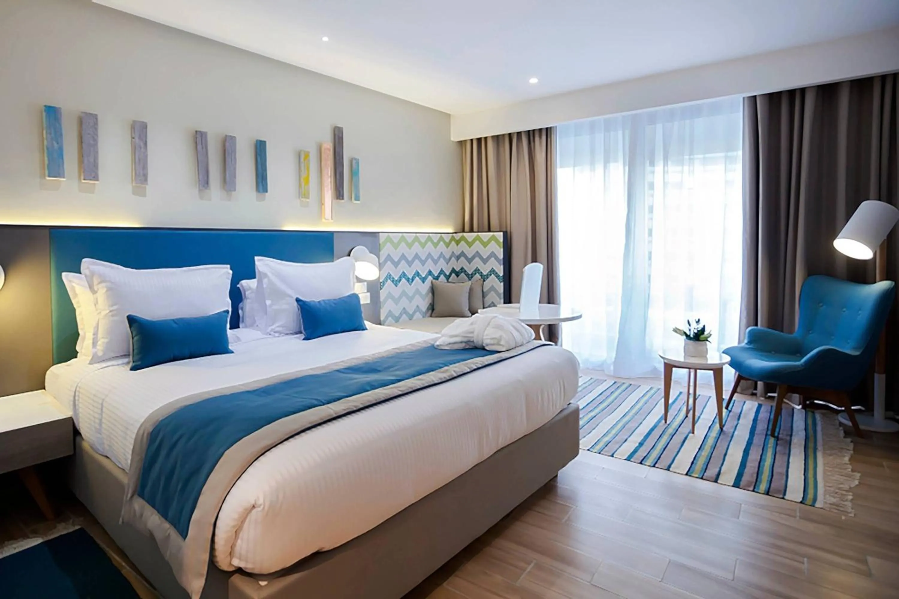 Bedroom, Bed in Sousse Pearl Marriott Resort & Spa