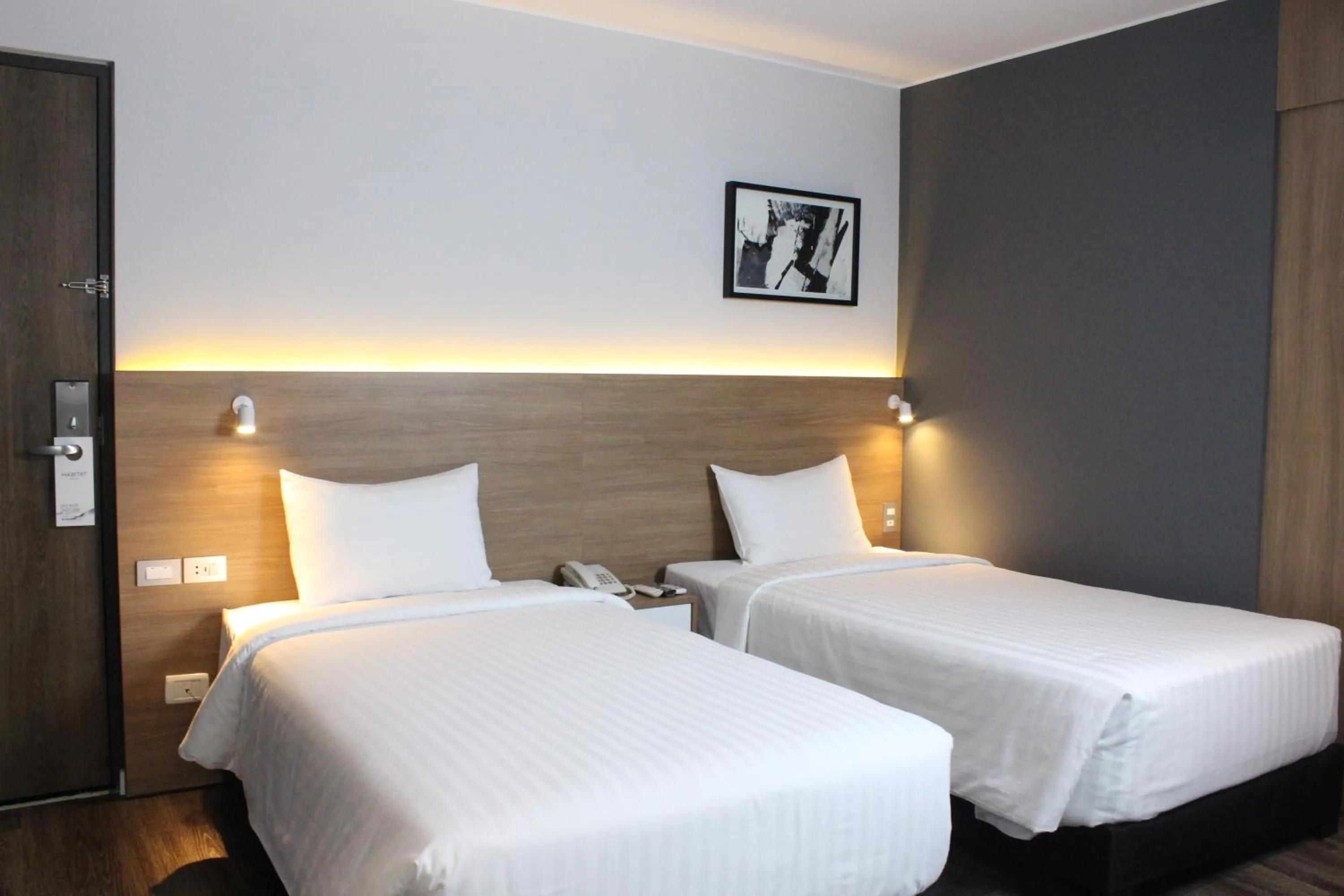 Bed in Habitat Hotel