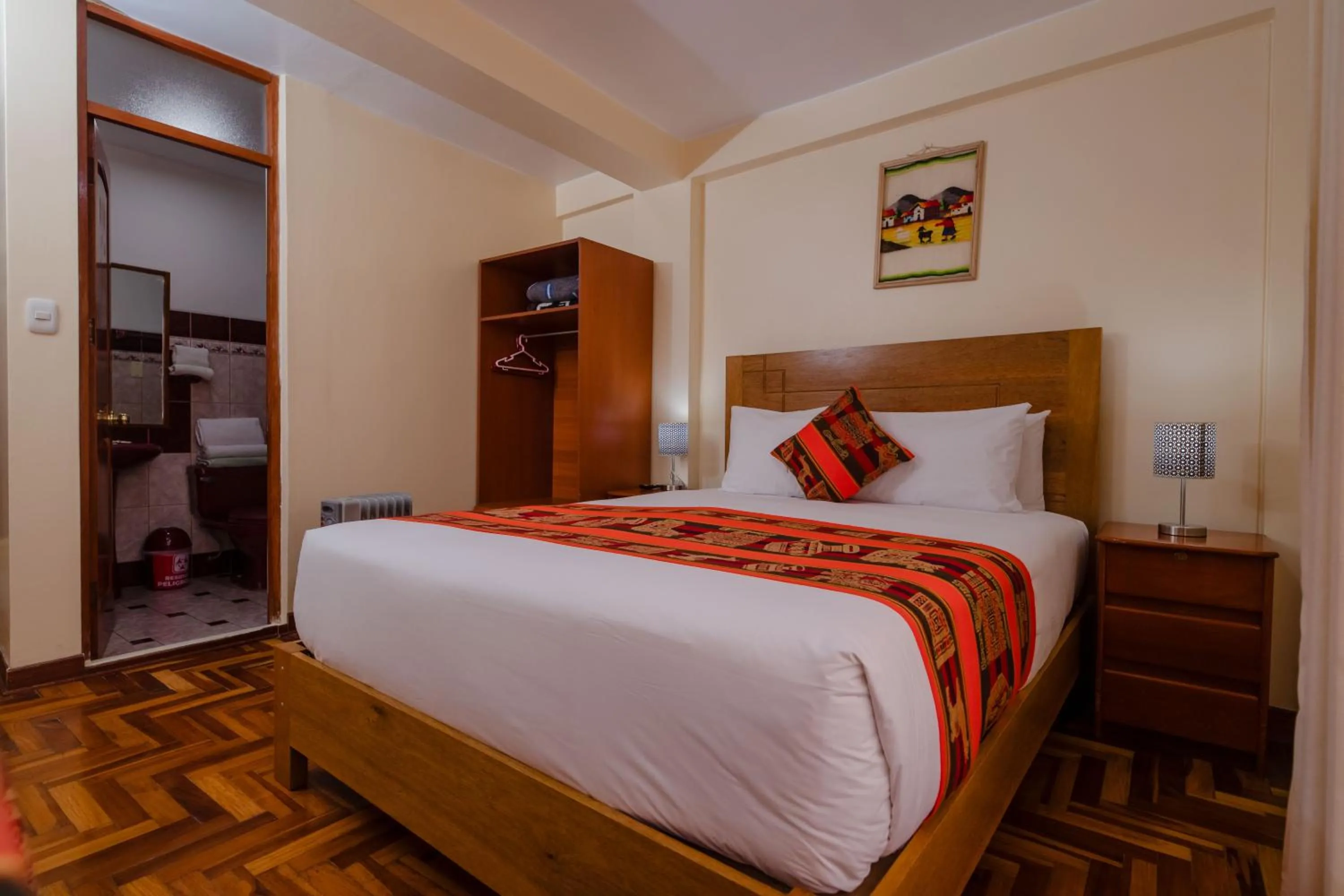 Bed in Quechua Hostal Recoleta