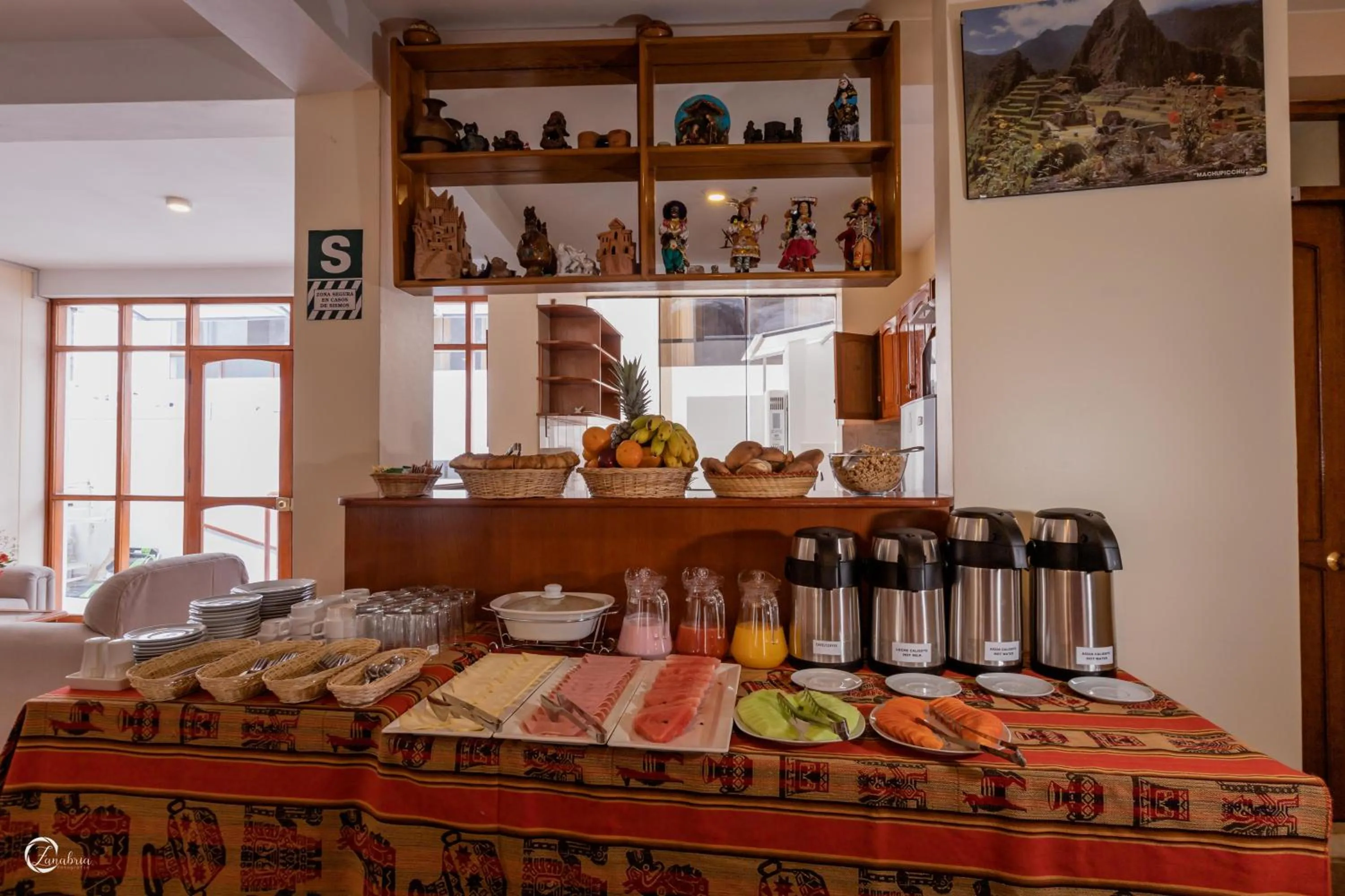 Buffet breakfast in Quechua Hostal Recoleta