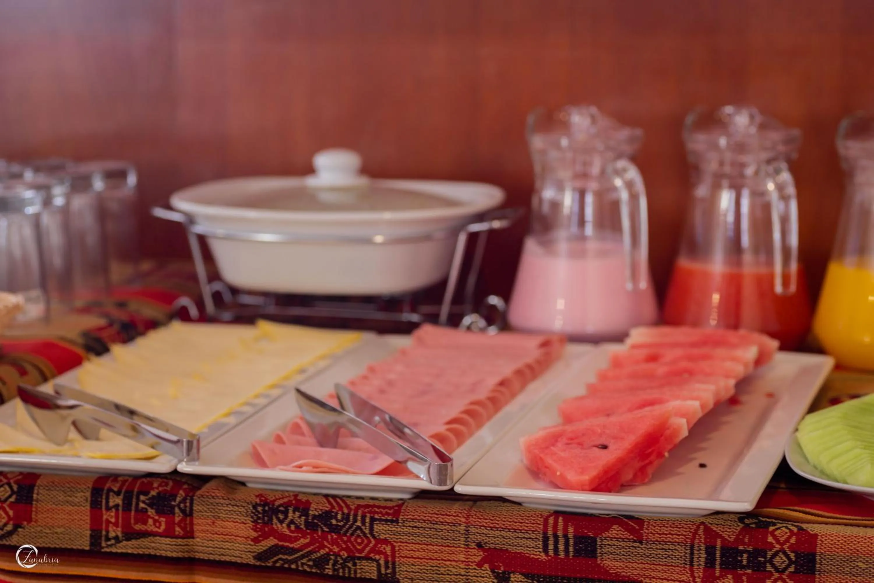 Buffet breakfast in Quechua Hostal Recoleta