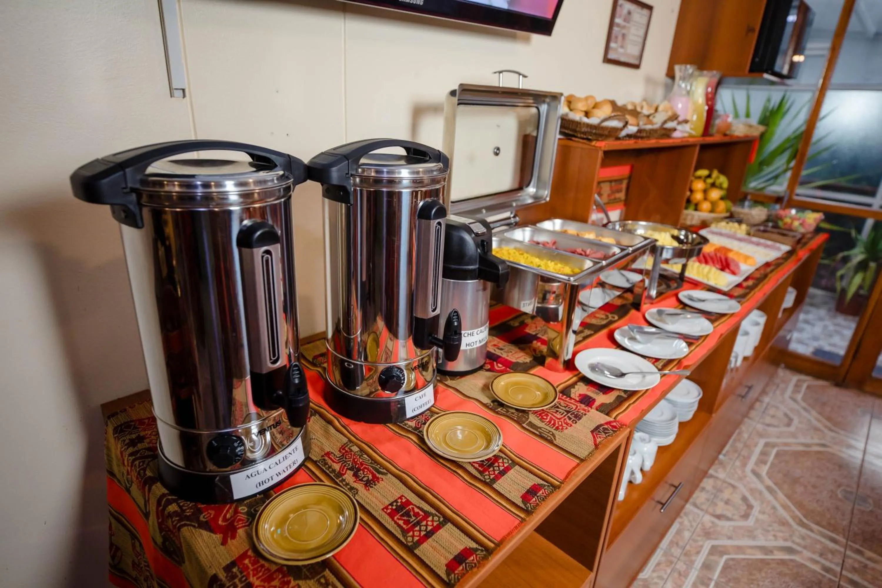 Buffet breakfast in Quechua Hostal Recoleta