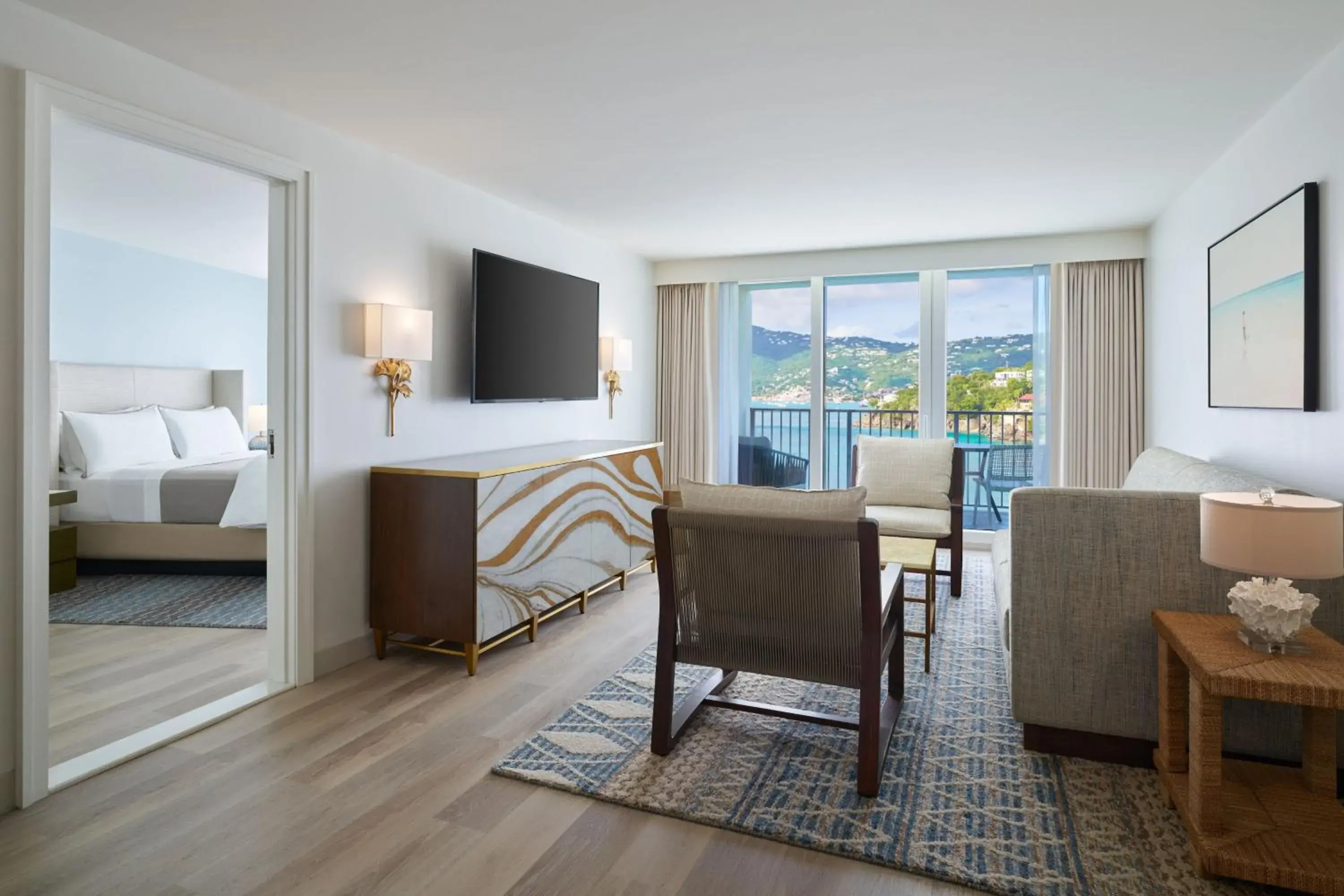 One-Bedroom King Suite with Sofa Bed, Balcony and Ocean View in The Westin St Thomas Beach Resort & Spa One-Bedroom King Suite with Sofa Bed, Balcony and Ocean View in The Westin St Thomas Beach Resort & Spa