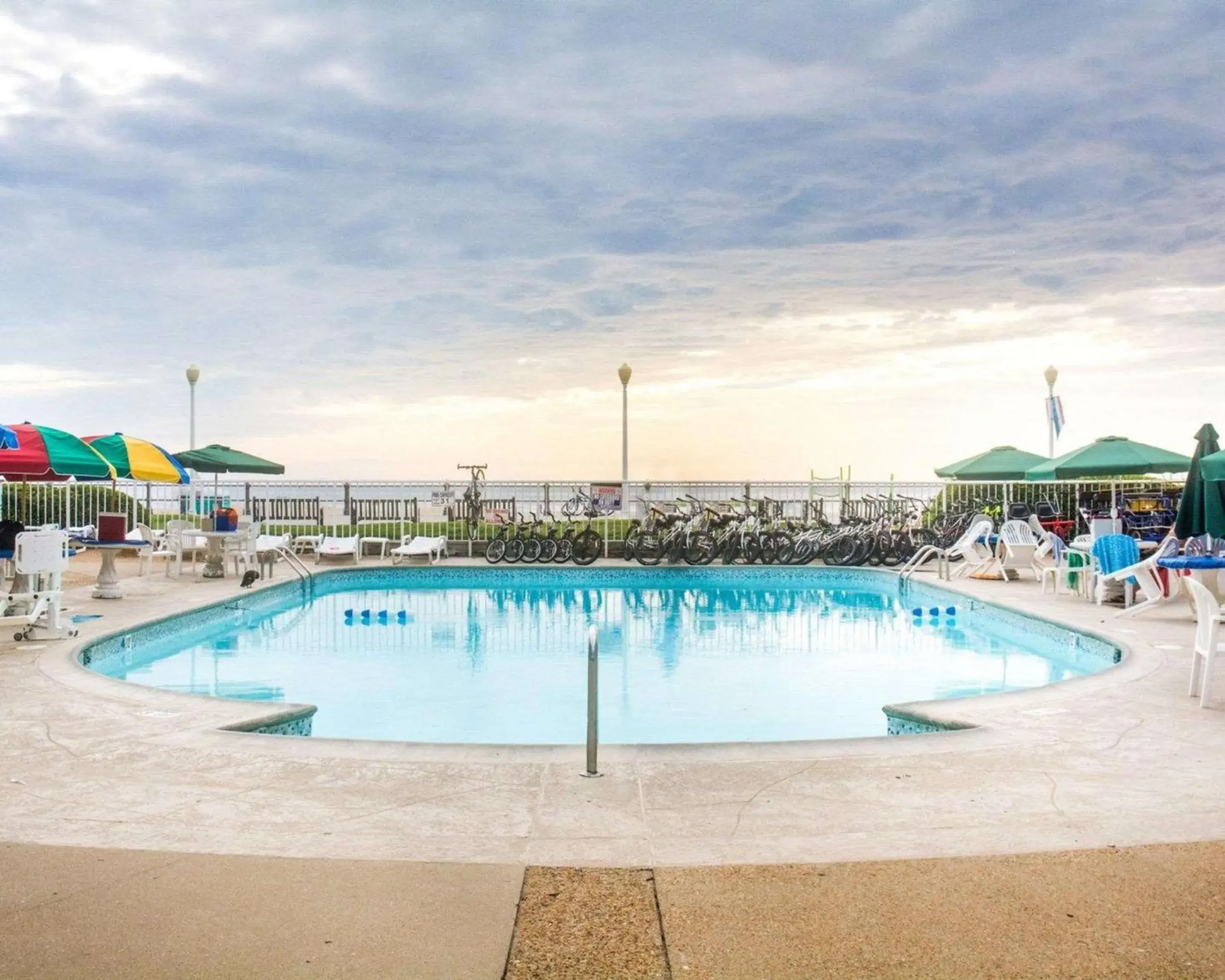 Swimming pool in Spark by Hilton Virginia Beach Oceanfront Swimming pool in Spark by Hilton Virginia Beach Oceanfront