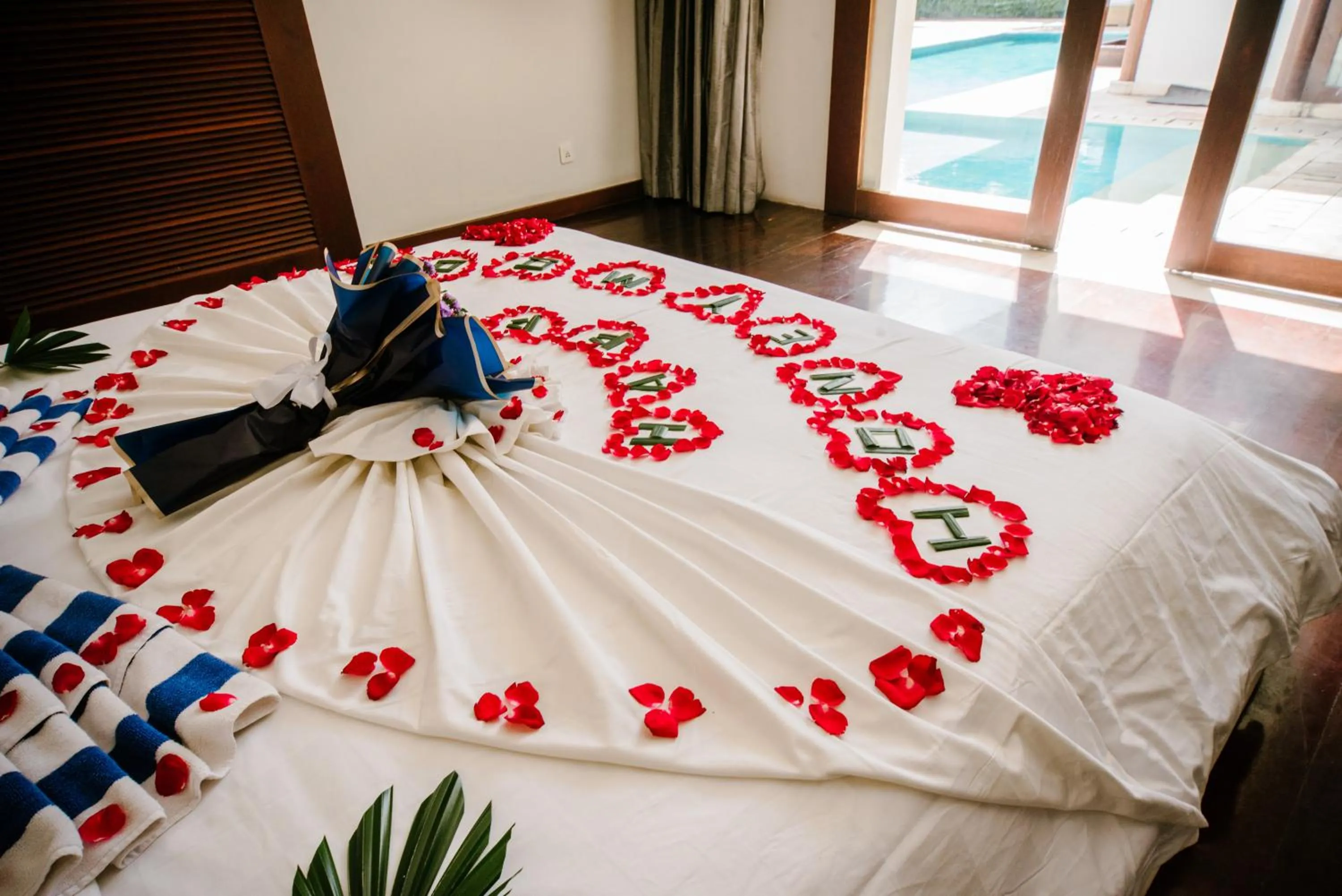 Decorative detail, Bed in C151 Smart Villas at Seminyak