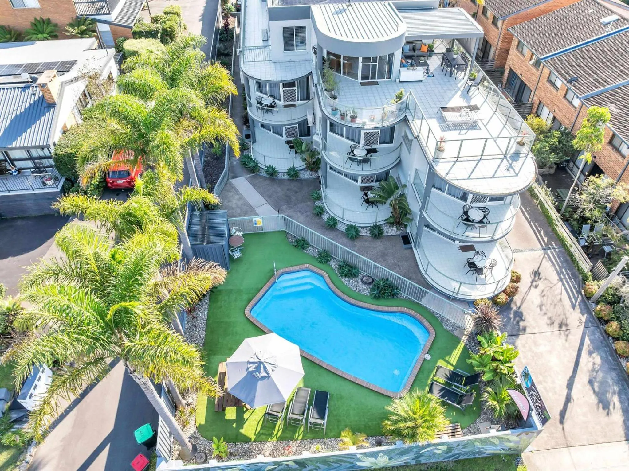 Property building in The Palms Apartments