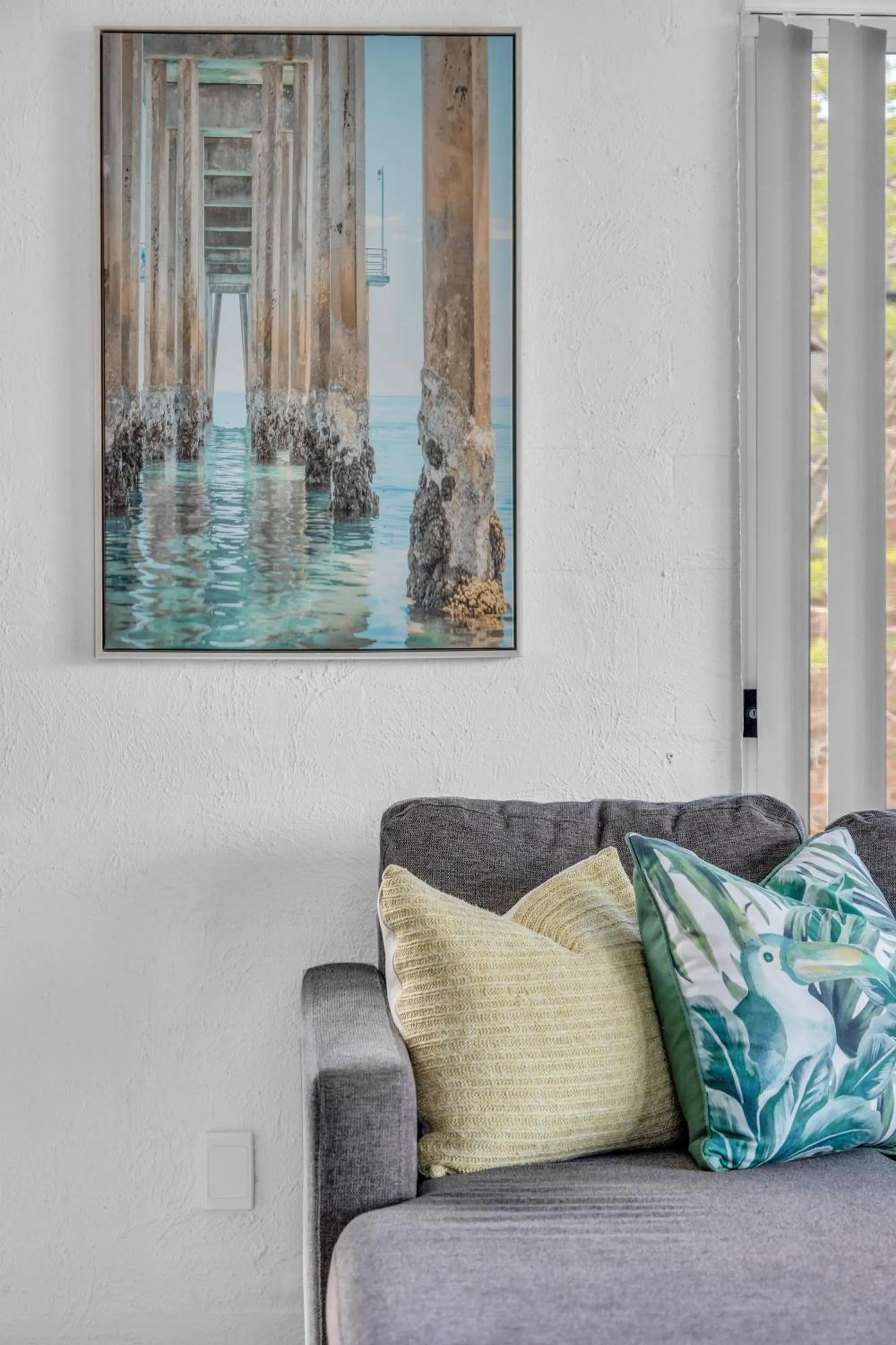 Living room in The Palms Apartments