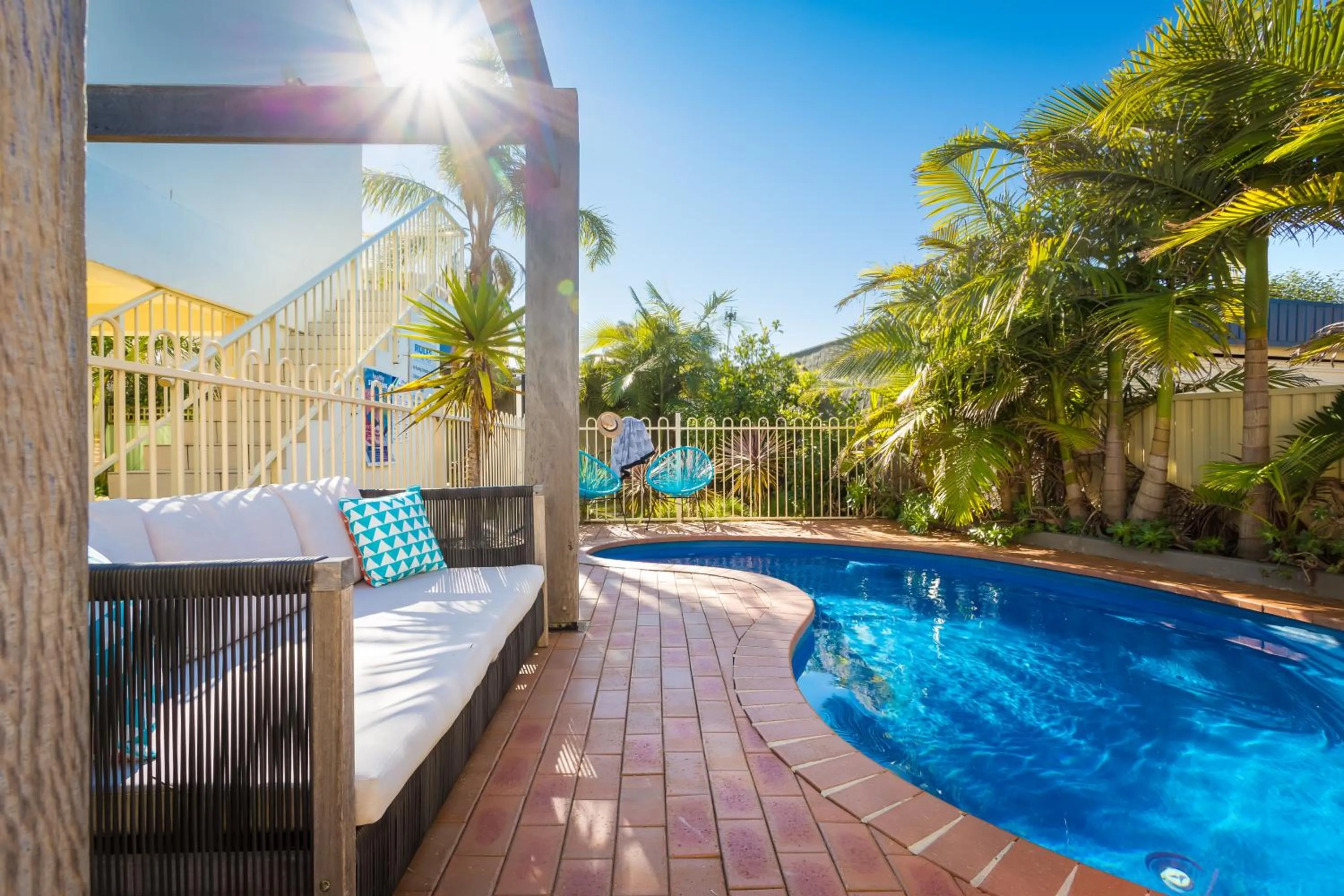 Swimming pool in Seashells Apartments Merimbula