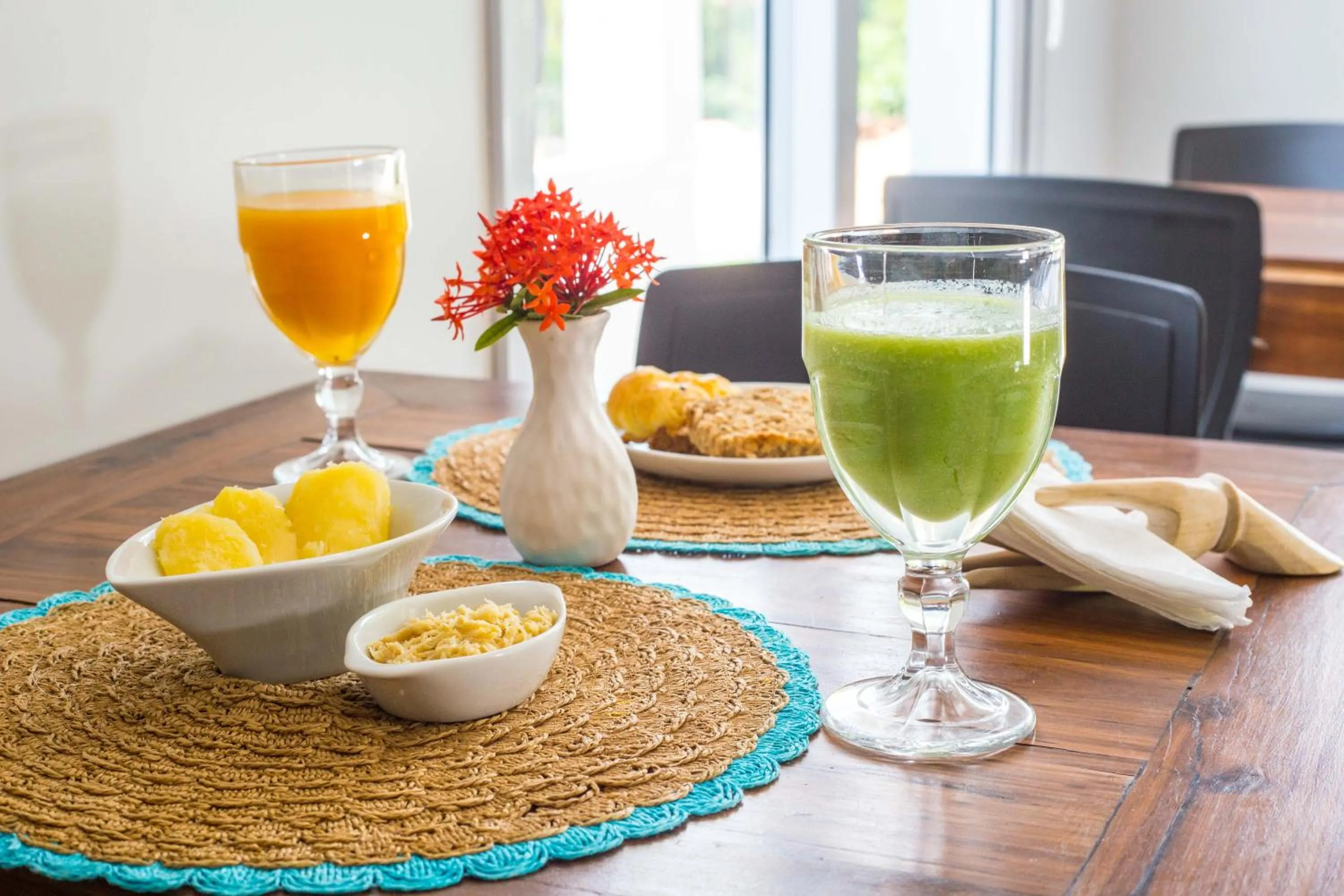 Food and drinks in Pousada Renda do Mar