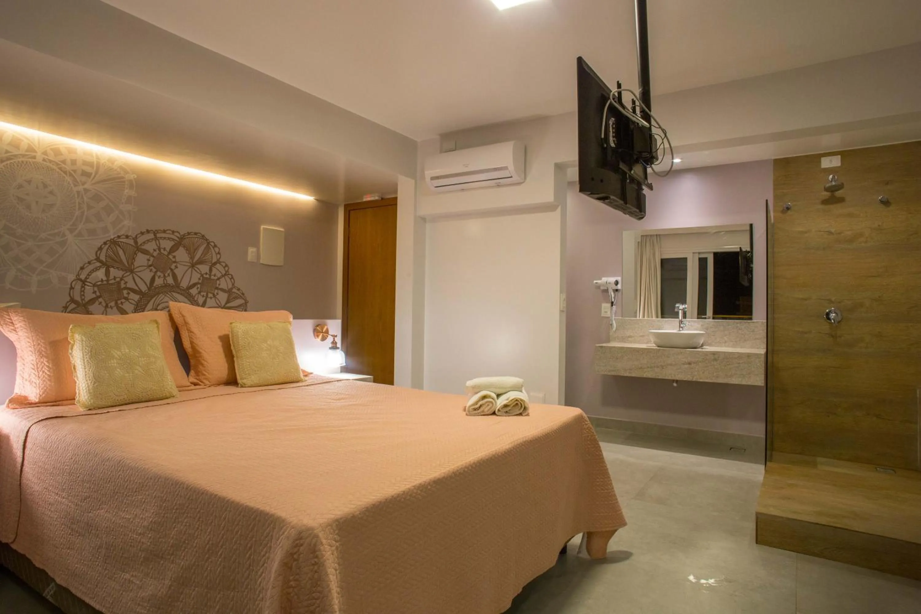 Bed in Pousada Renda do Mar