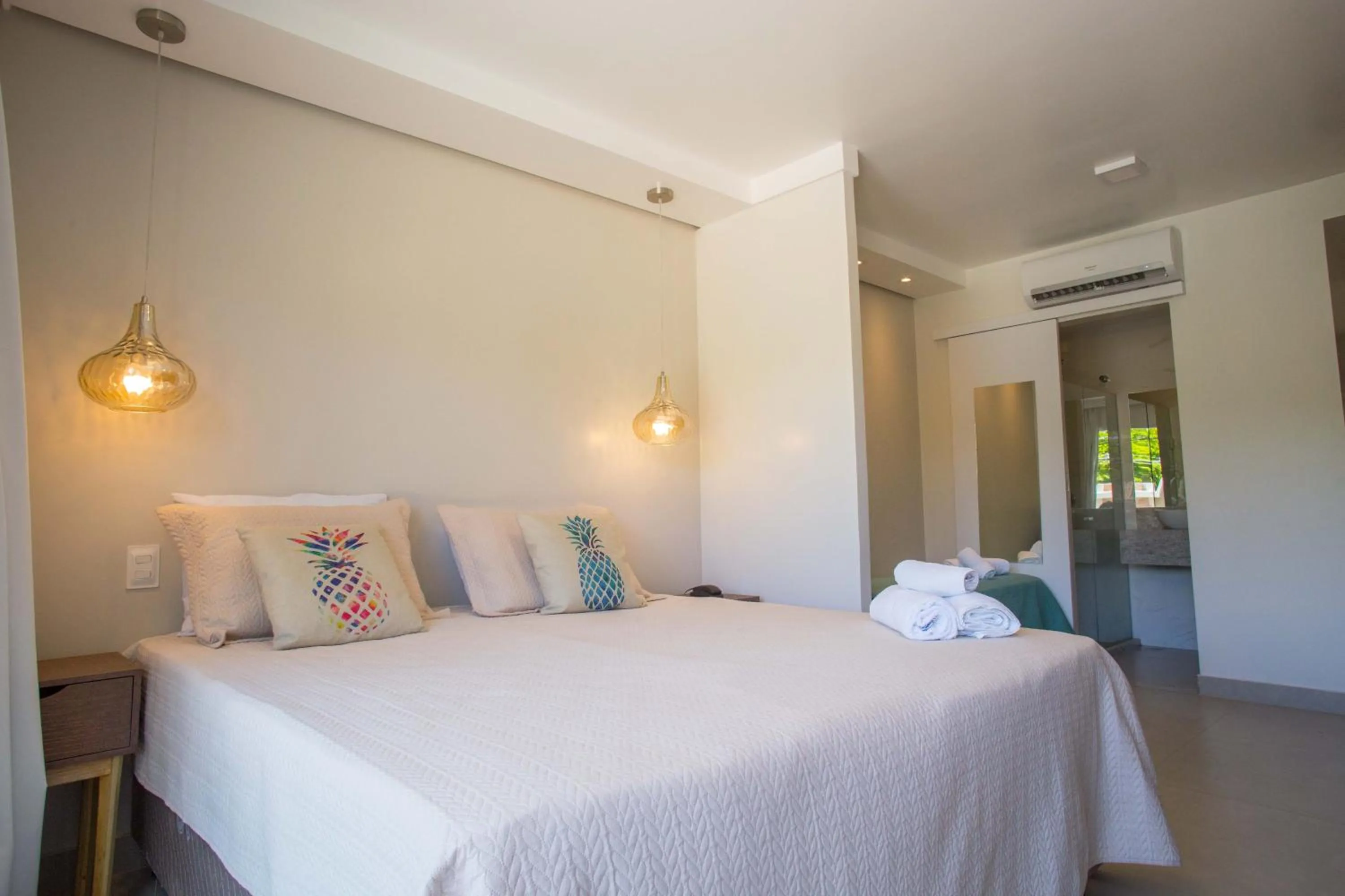 Bed in Pousada Renda do Mar