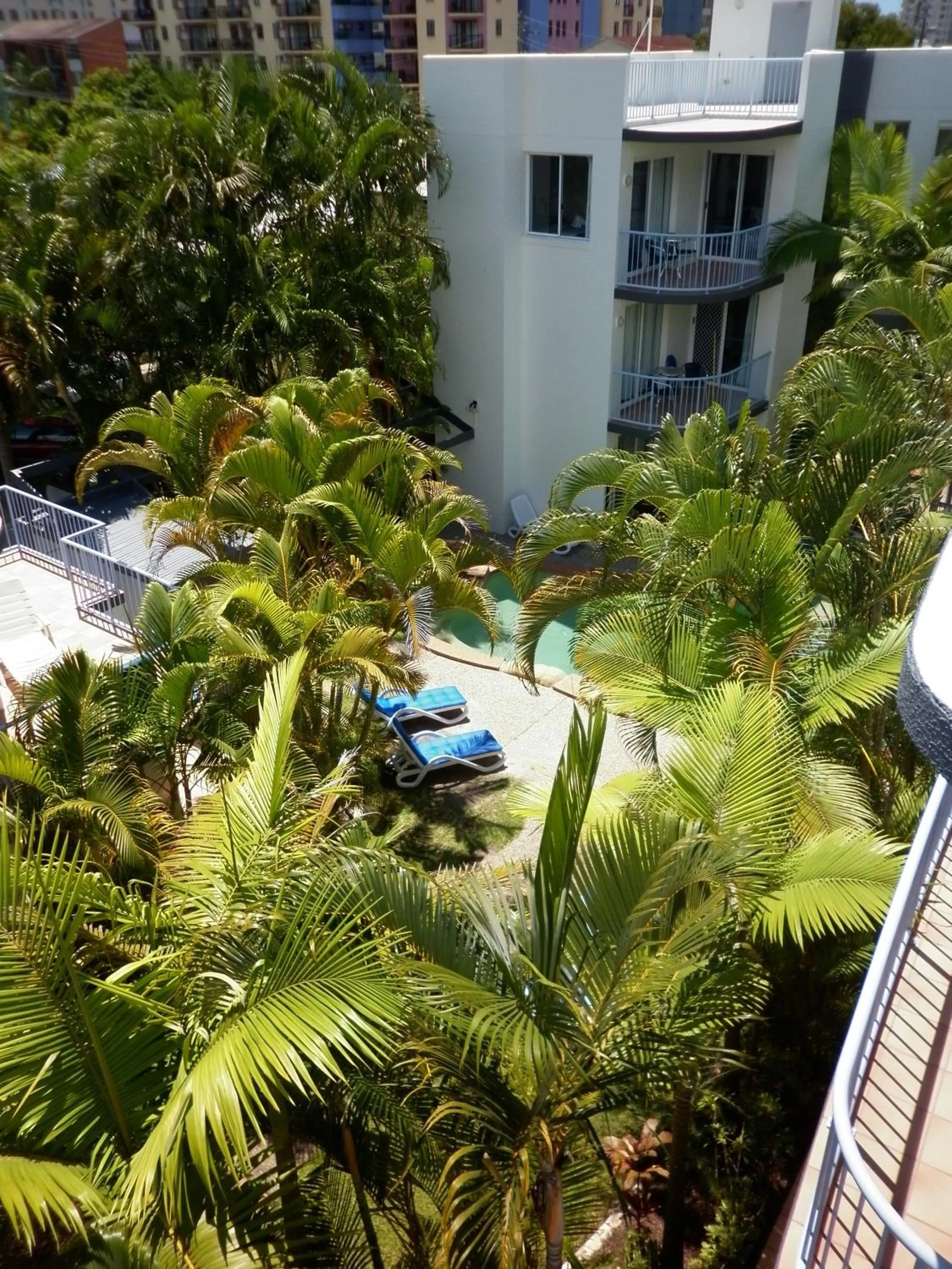 Garden view in Beachside Mooloolaba