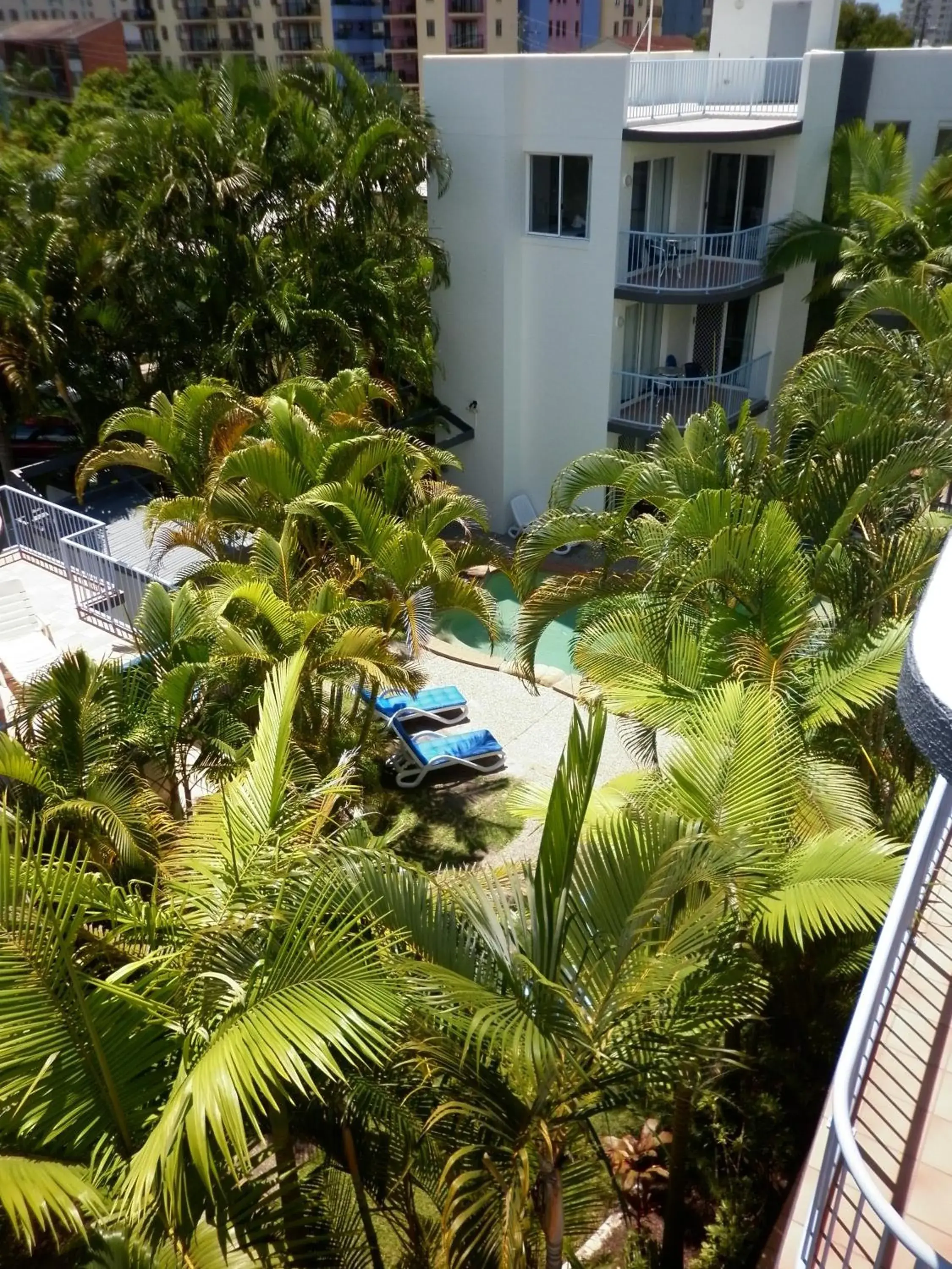 Garden view in Beachside Mooloolaba Garden view in Beachside Mooloolaba