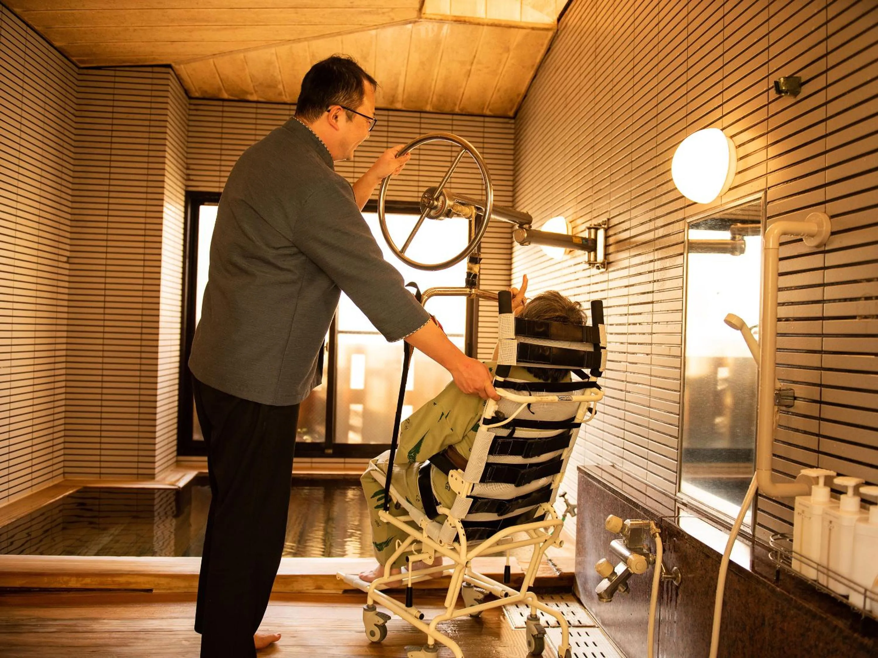 Facility for disabled guests in Ryokan Hakura