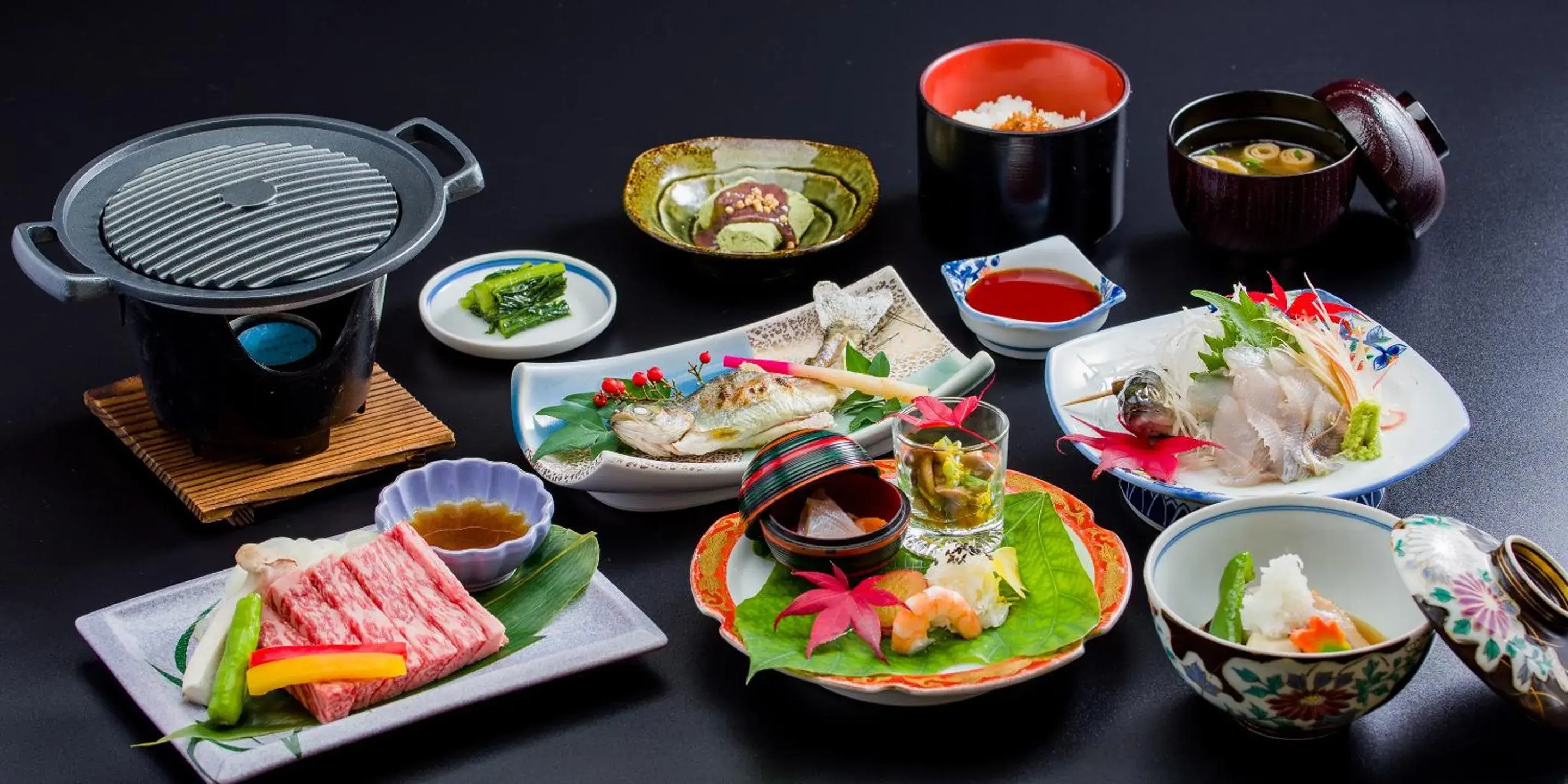 Food in Ryokan Hakura Food in Ryokan Hakura