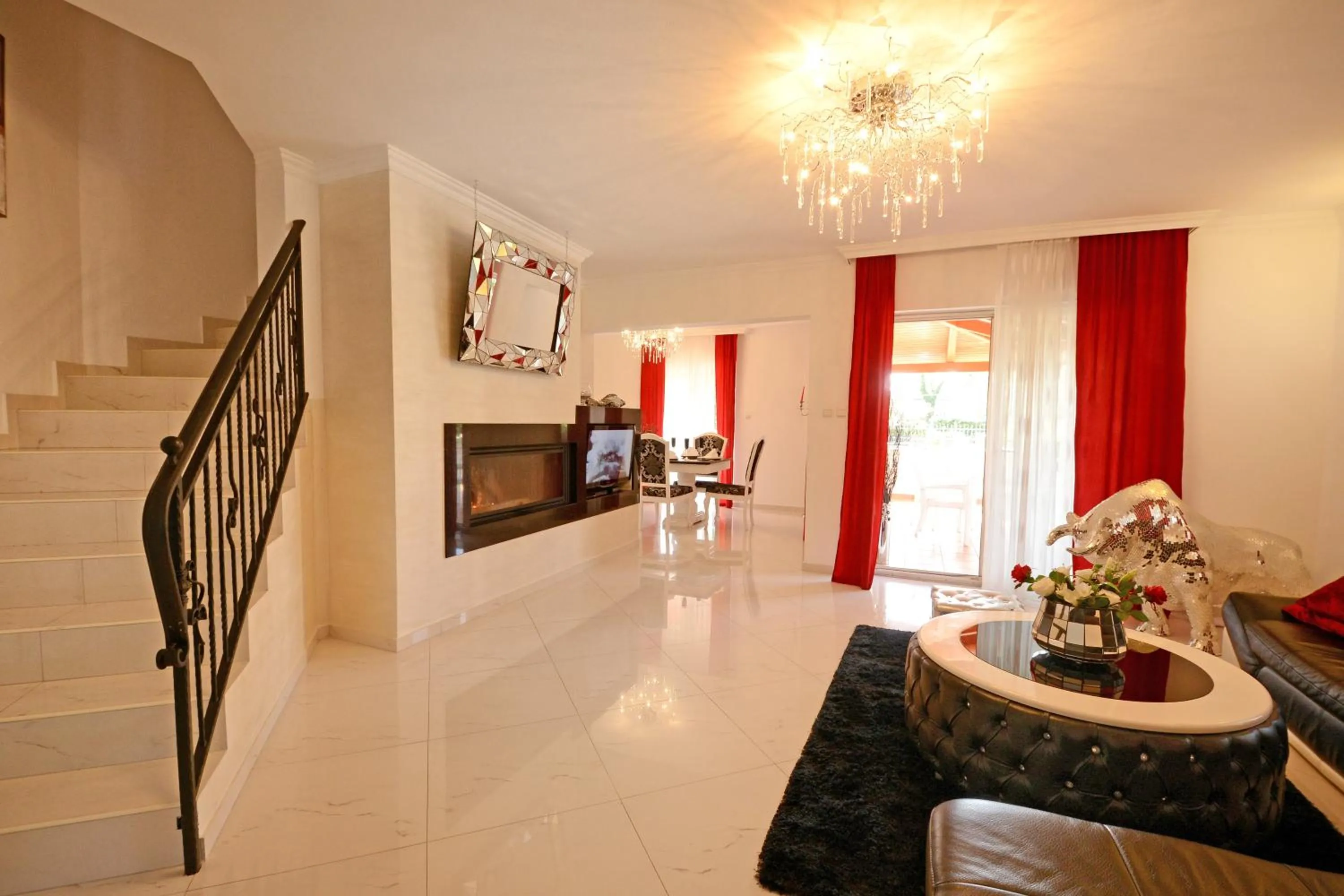Living room in Villa Zare