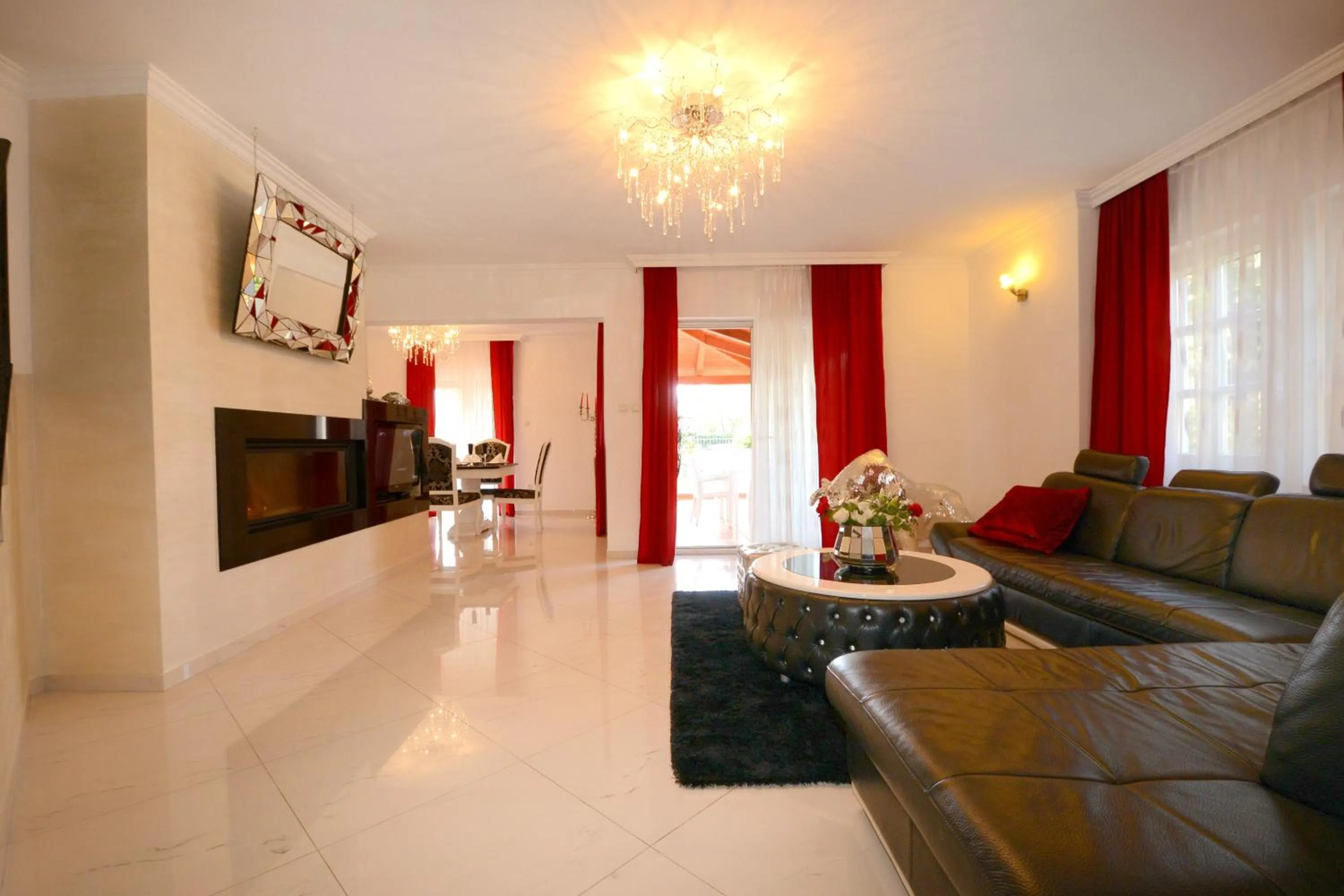 Living room in Villa Zare