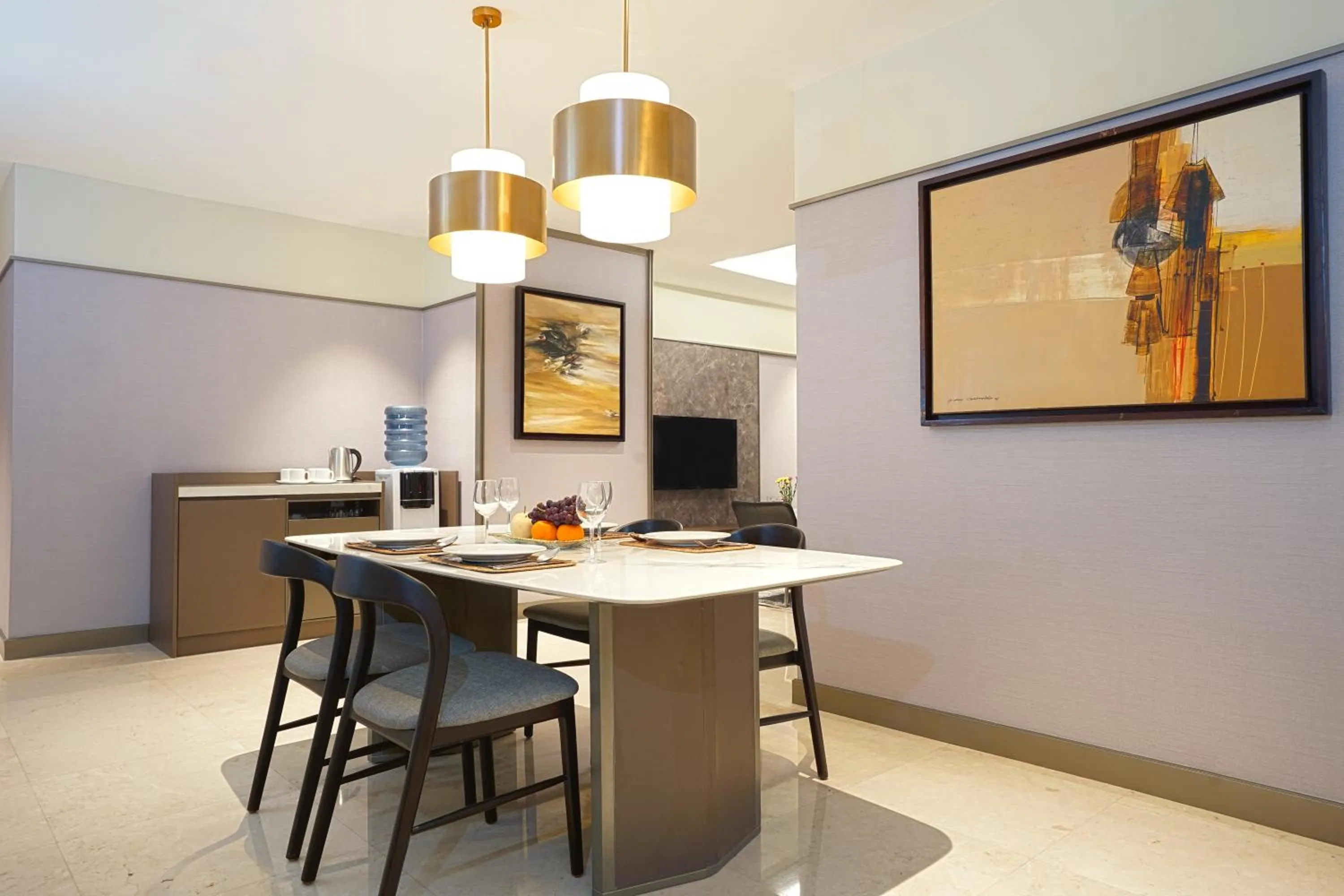 Dining area in Somerset Berlian Jakarta