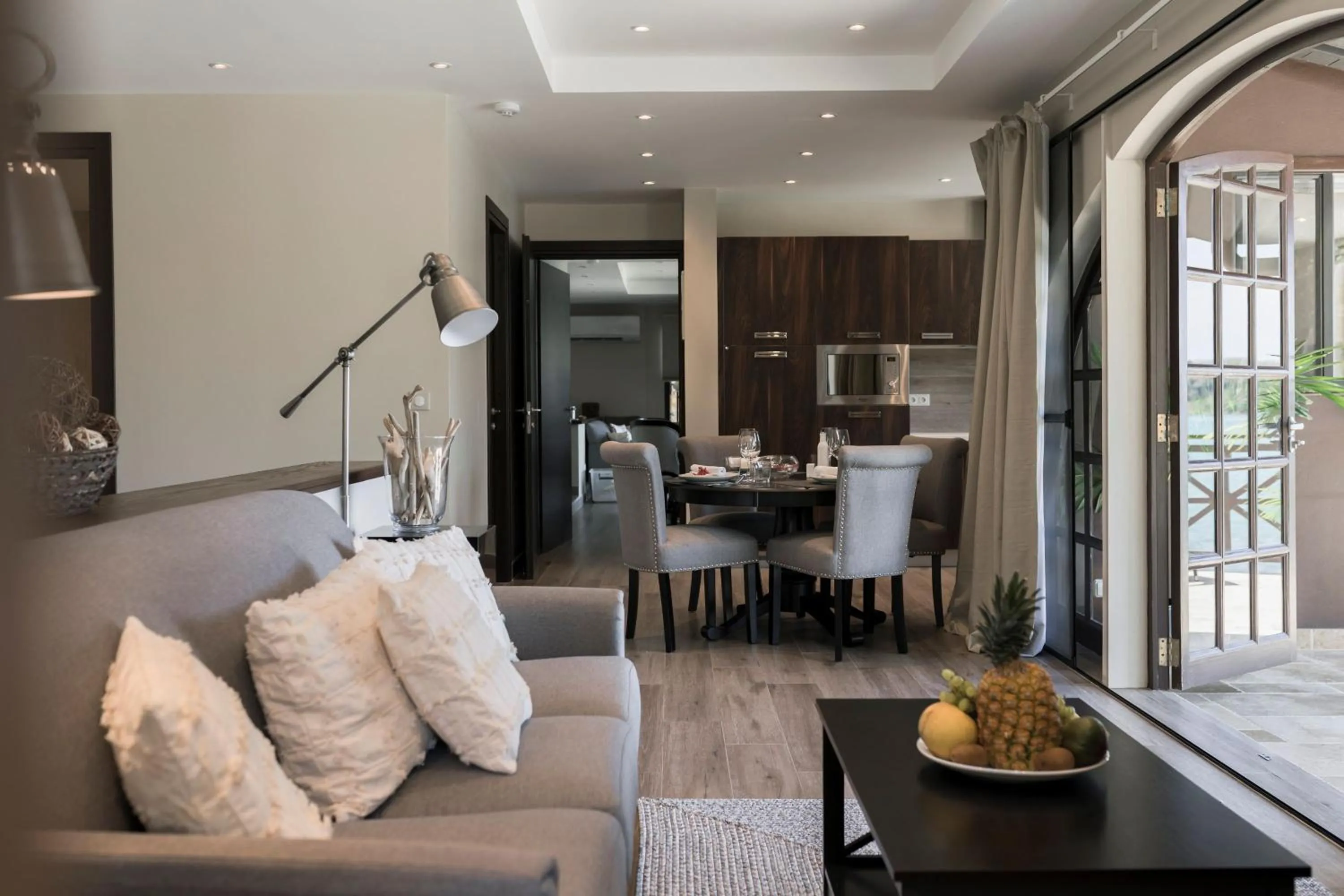 Living room in Secret Harbour Boutique Hotel and Marina