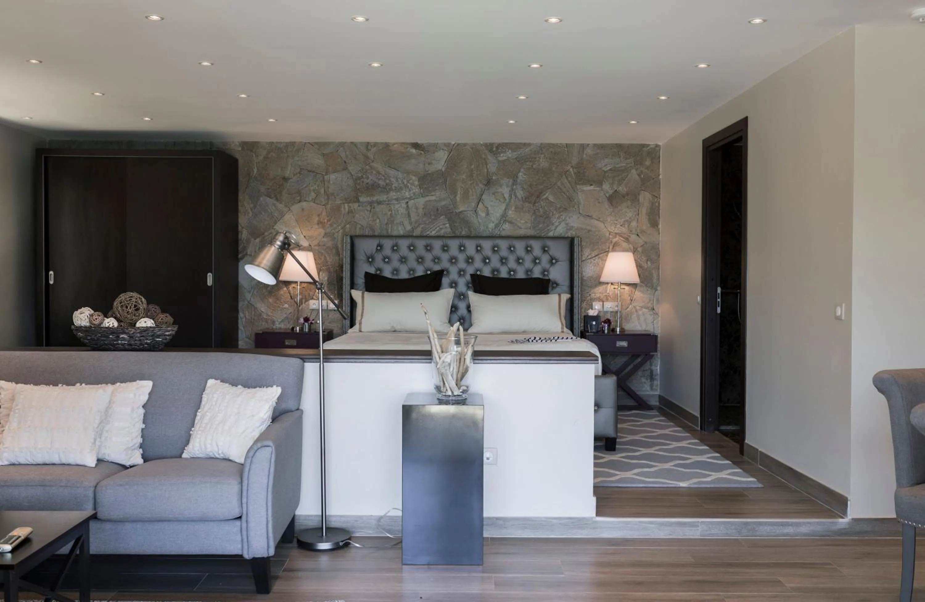 Living room in Secret Harbour Boutique Hotel and Marina