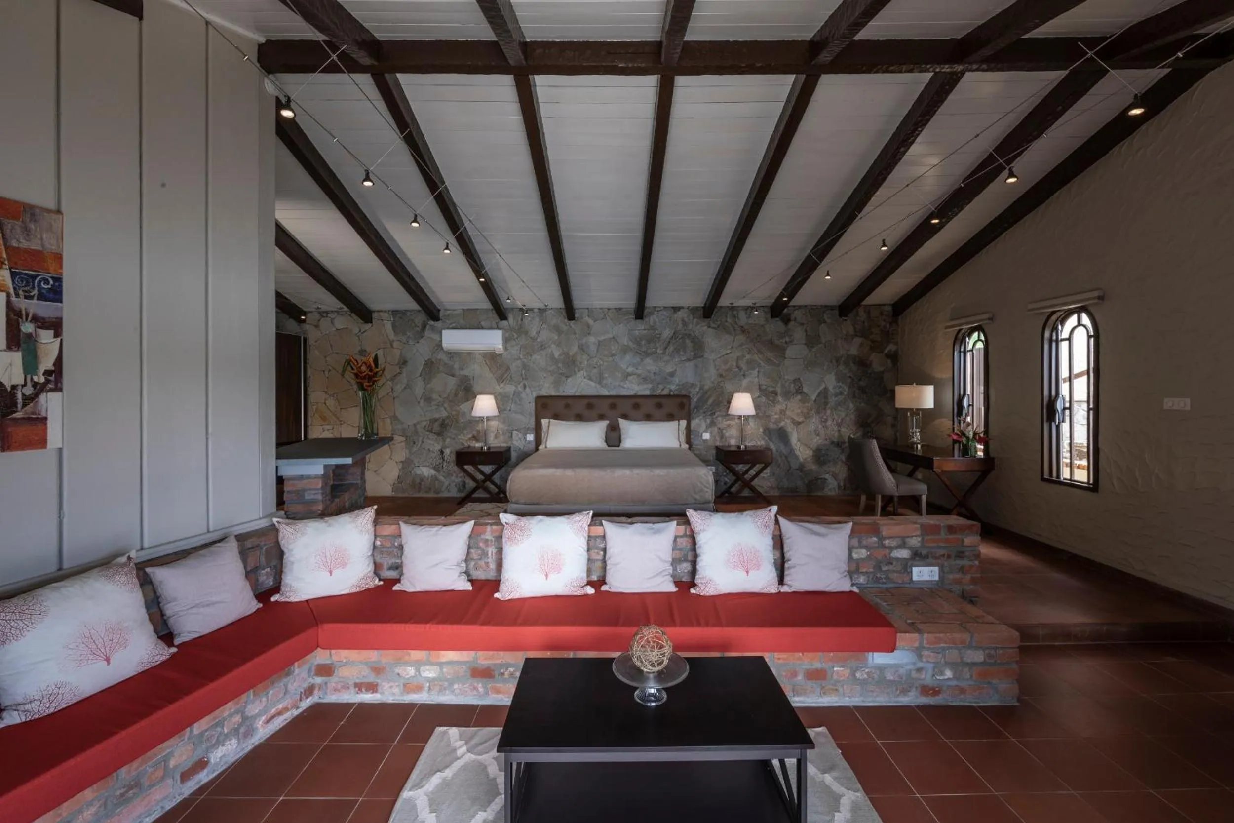 Living room in Secret Harbour Boutique Hotel and Marina