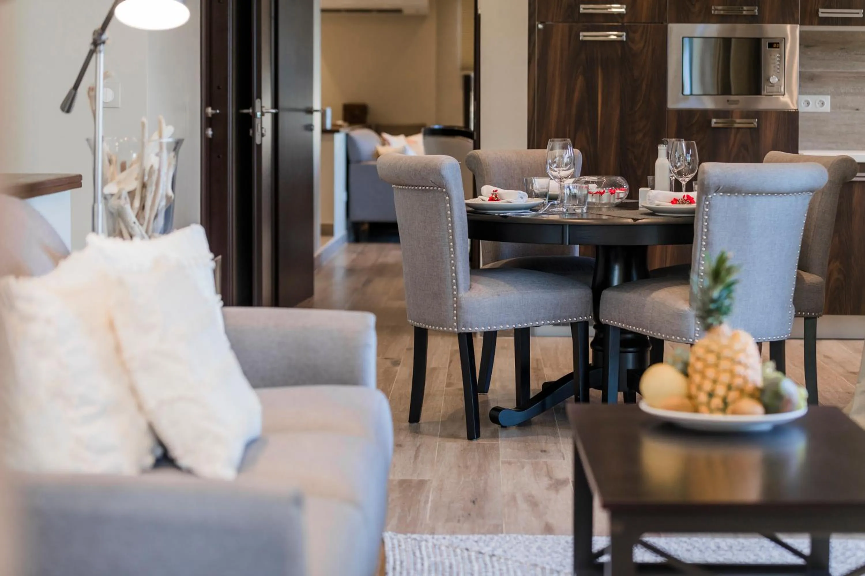 Living room in Secret Harbour Boutique Hotel and Marina