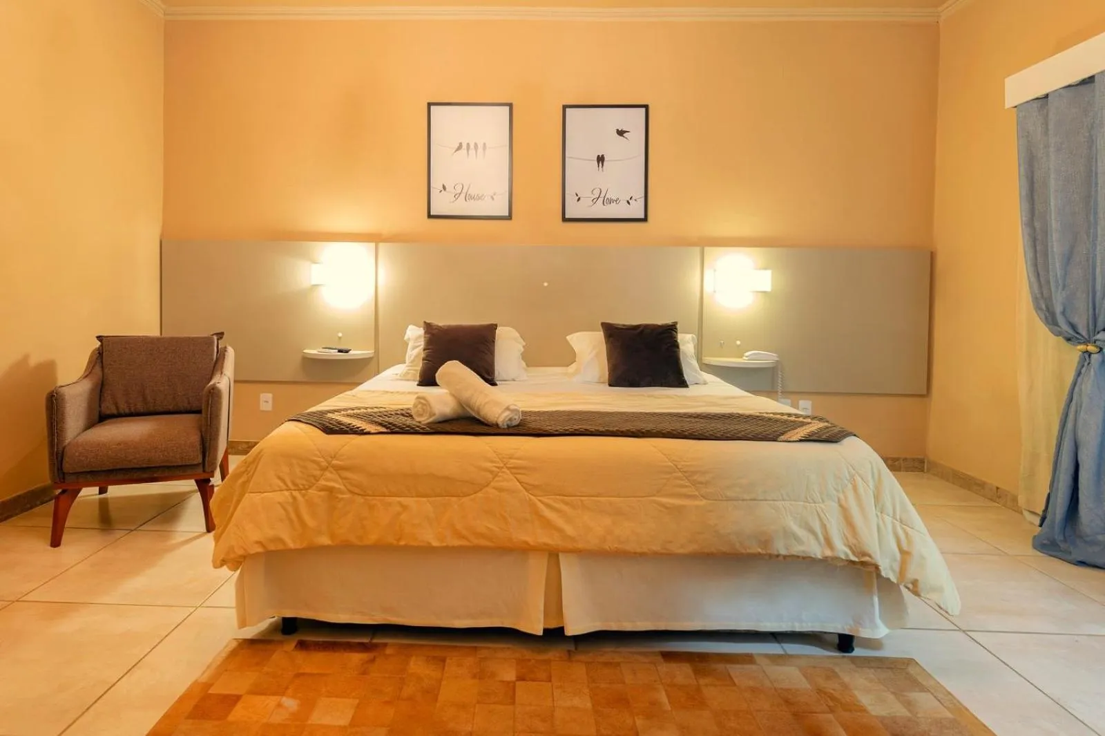 Bed in Hotel Fazenda Dona Francisca