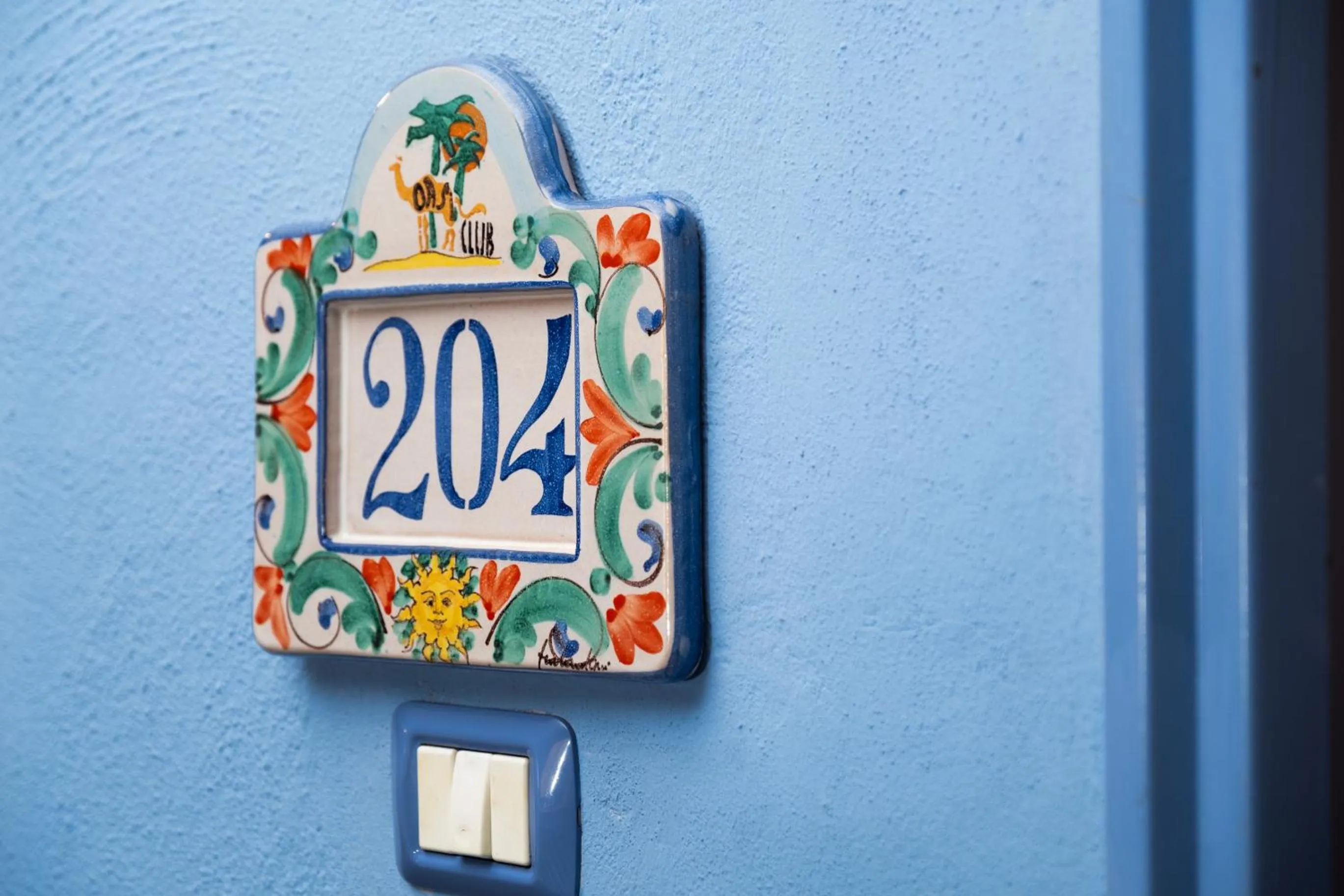 Decorative detail in Oasi Azzurra