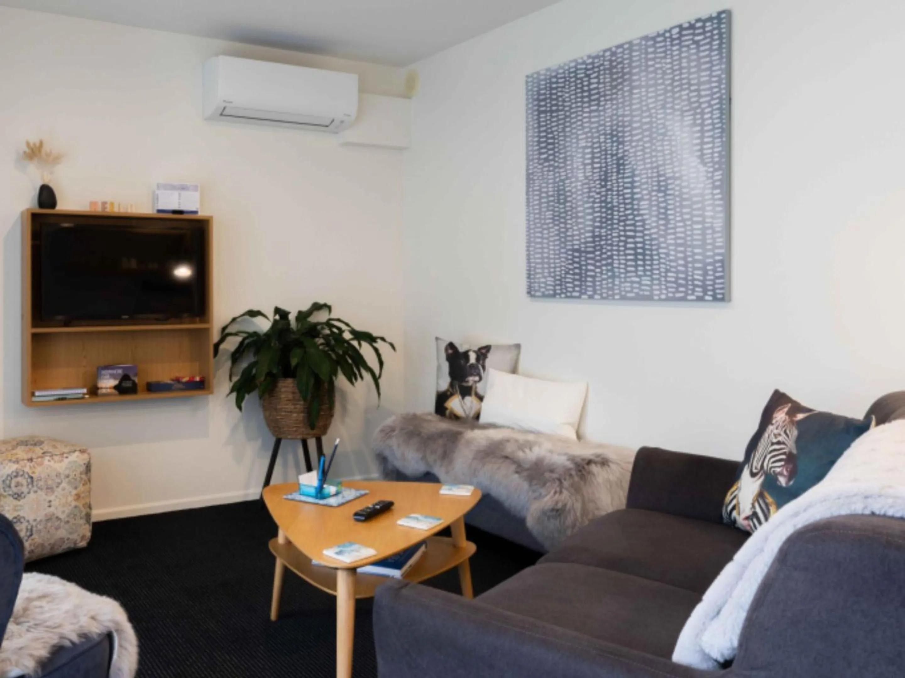 Seating area in The Milano Christchurch