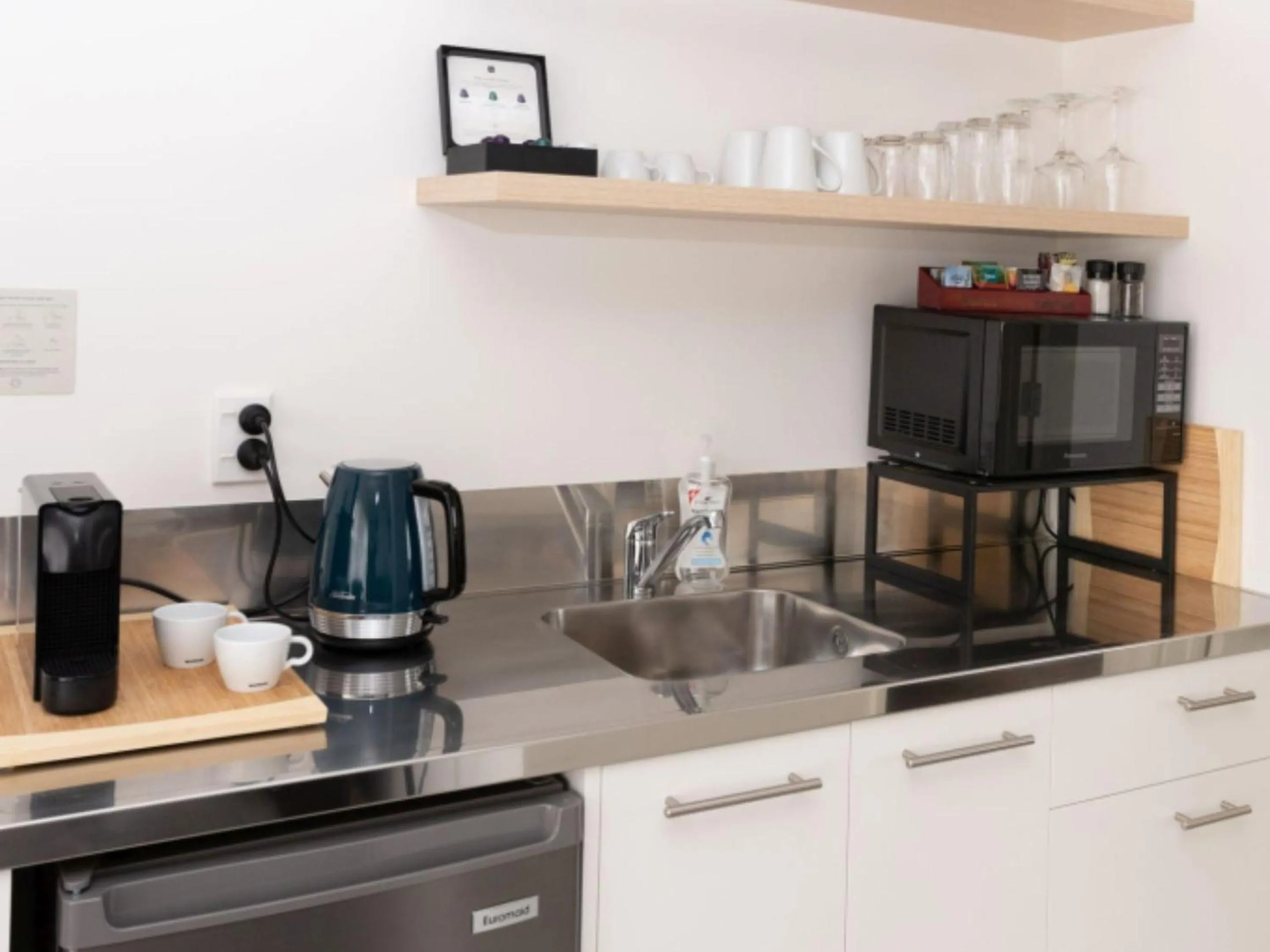 kitchen in The Milano Christchurch