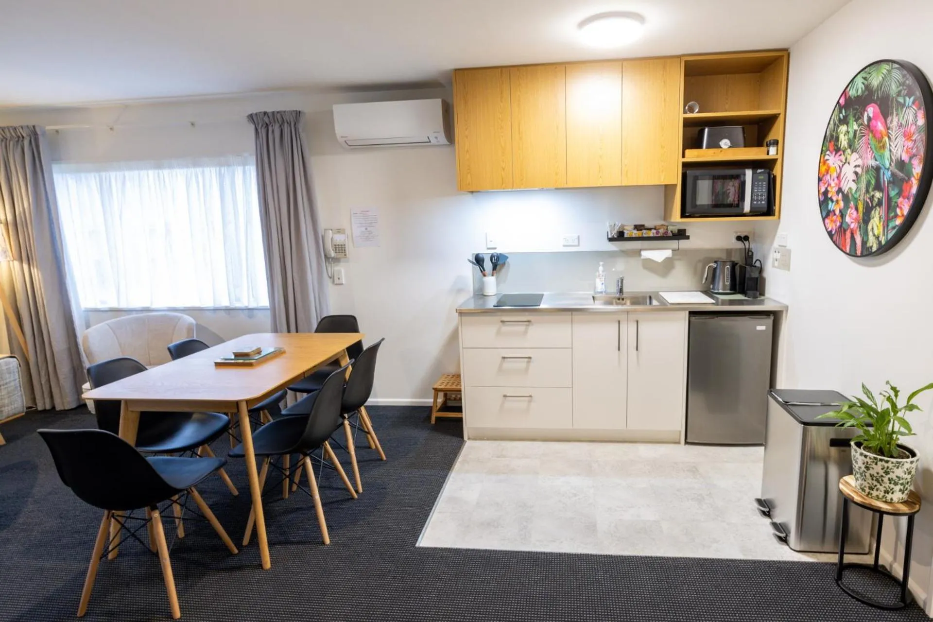 Dining area in The Milano Christchurch