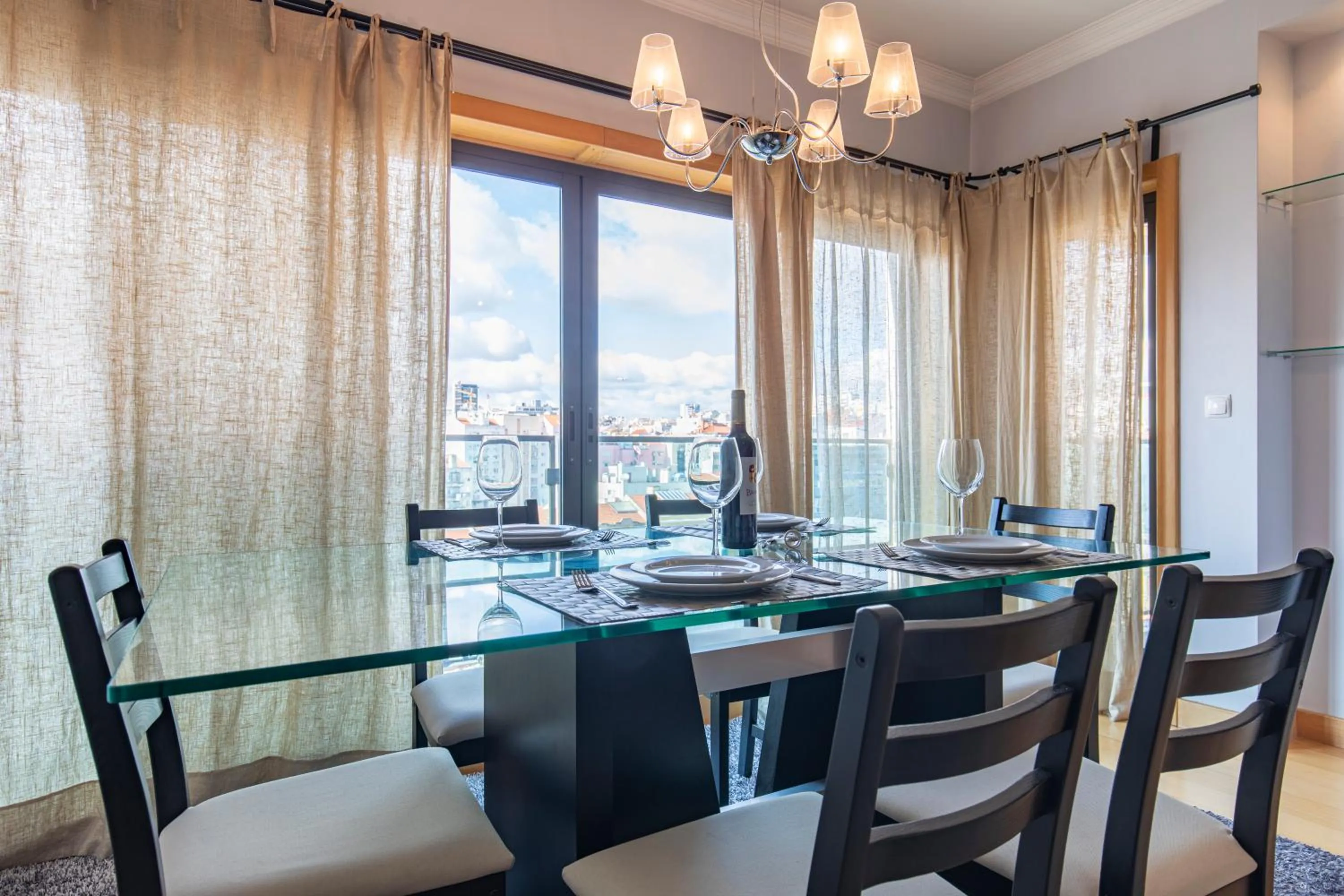 Dining area in LovelyStay - Modern apartment in Anjos
