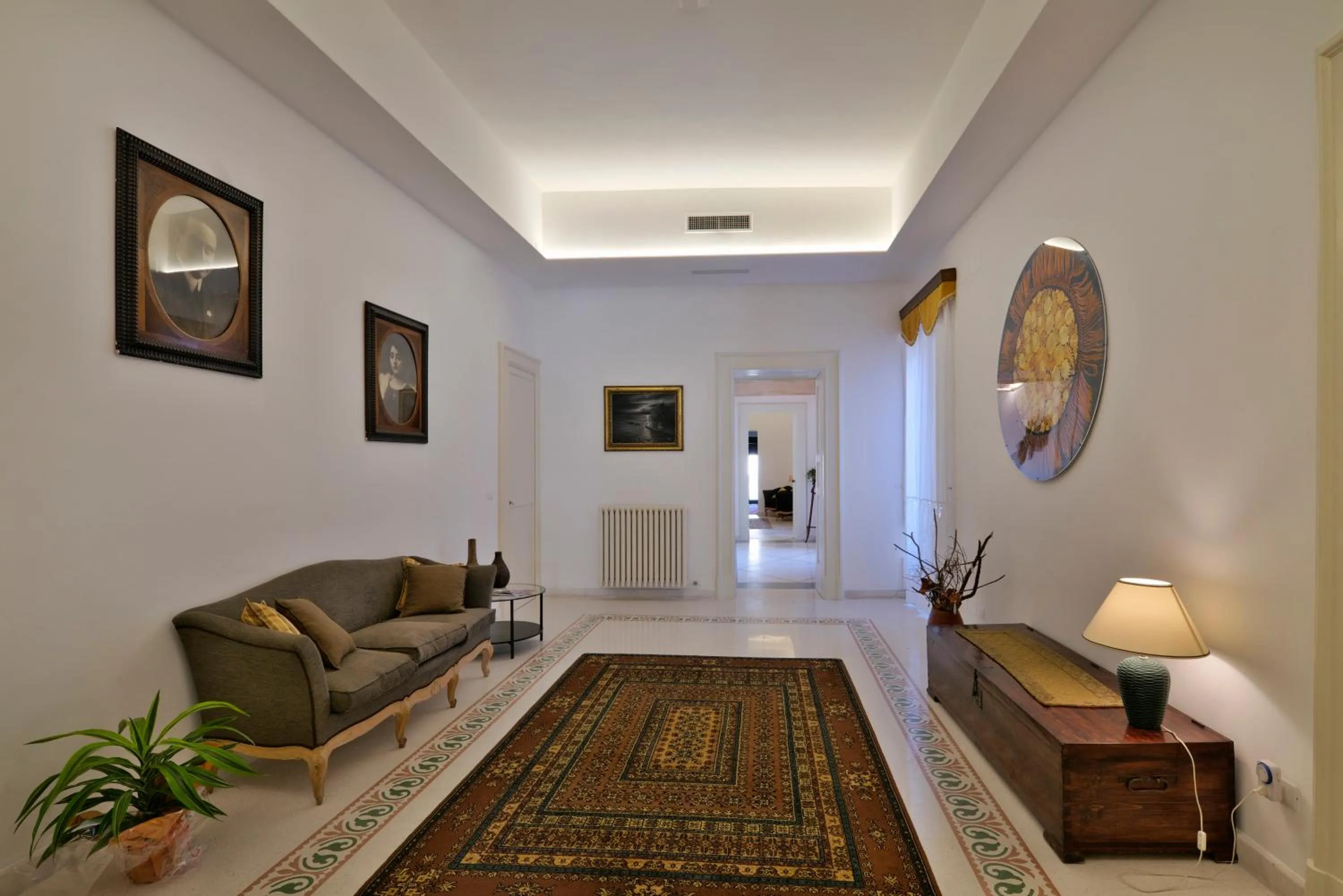 Communal lounge/ TV room in Palazzo Rollo