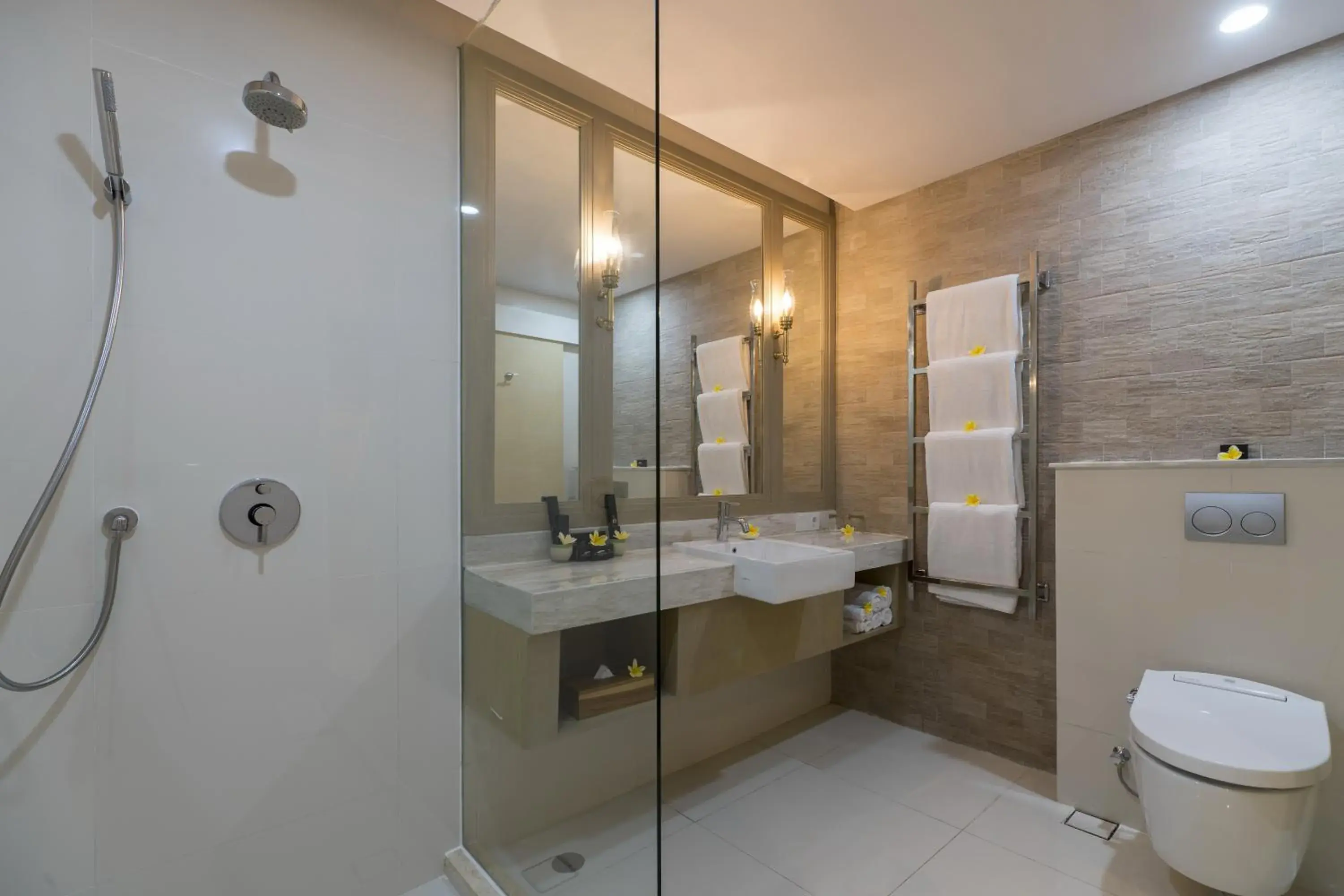 Bathroom in Grand Mirage Resort & Thalasso Bali Bathroom in Grand Mirage Resort & Thalasso Bali