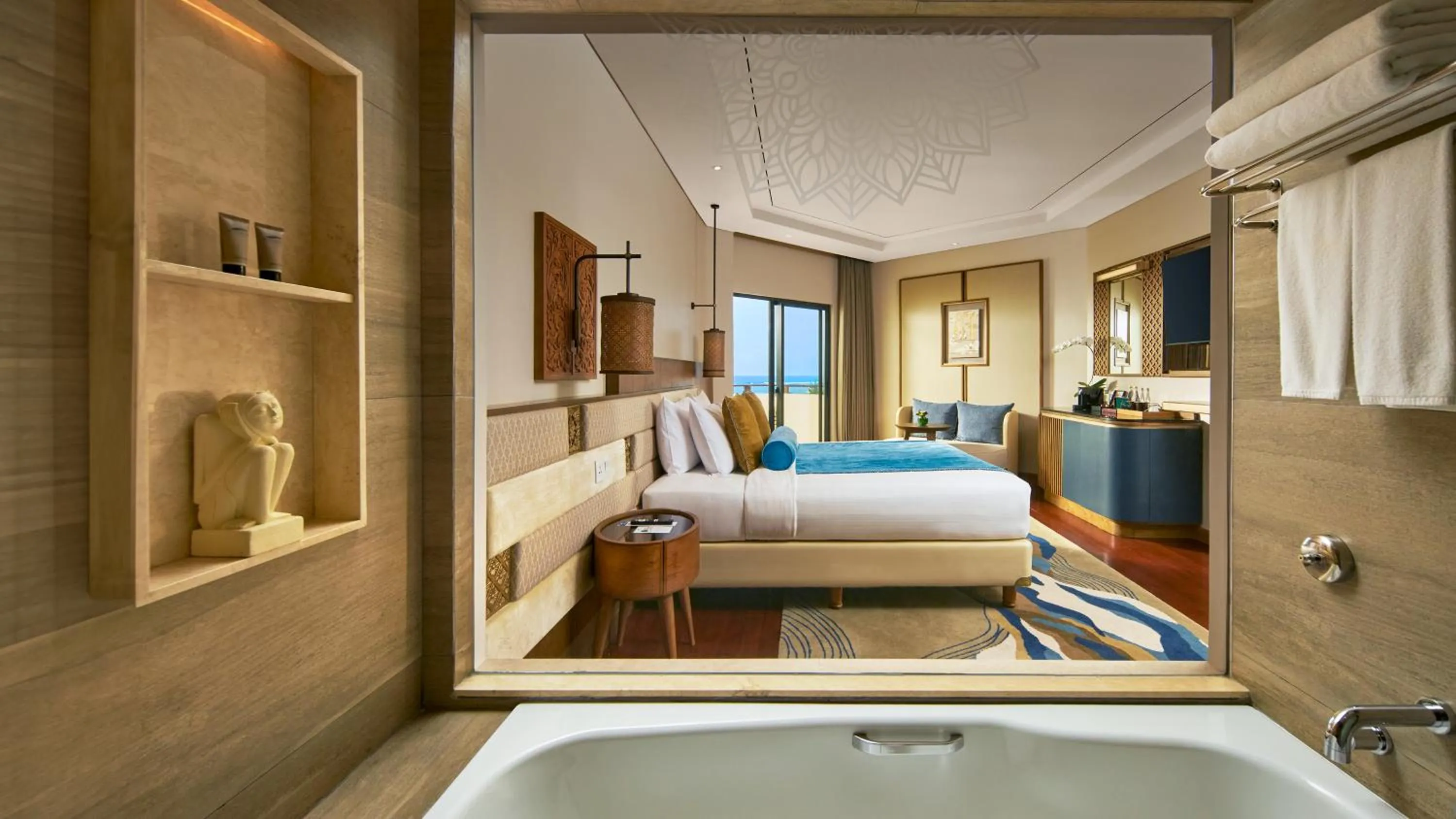Bedroom, Bed in Grand Mirage Resort & Thalasso Bali