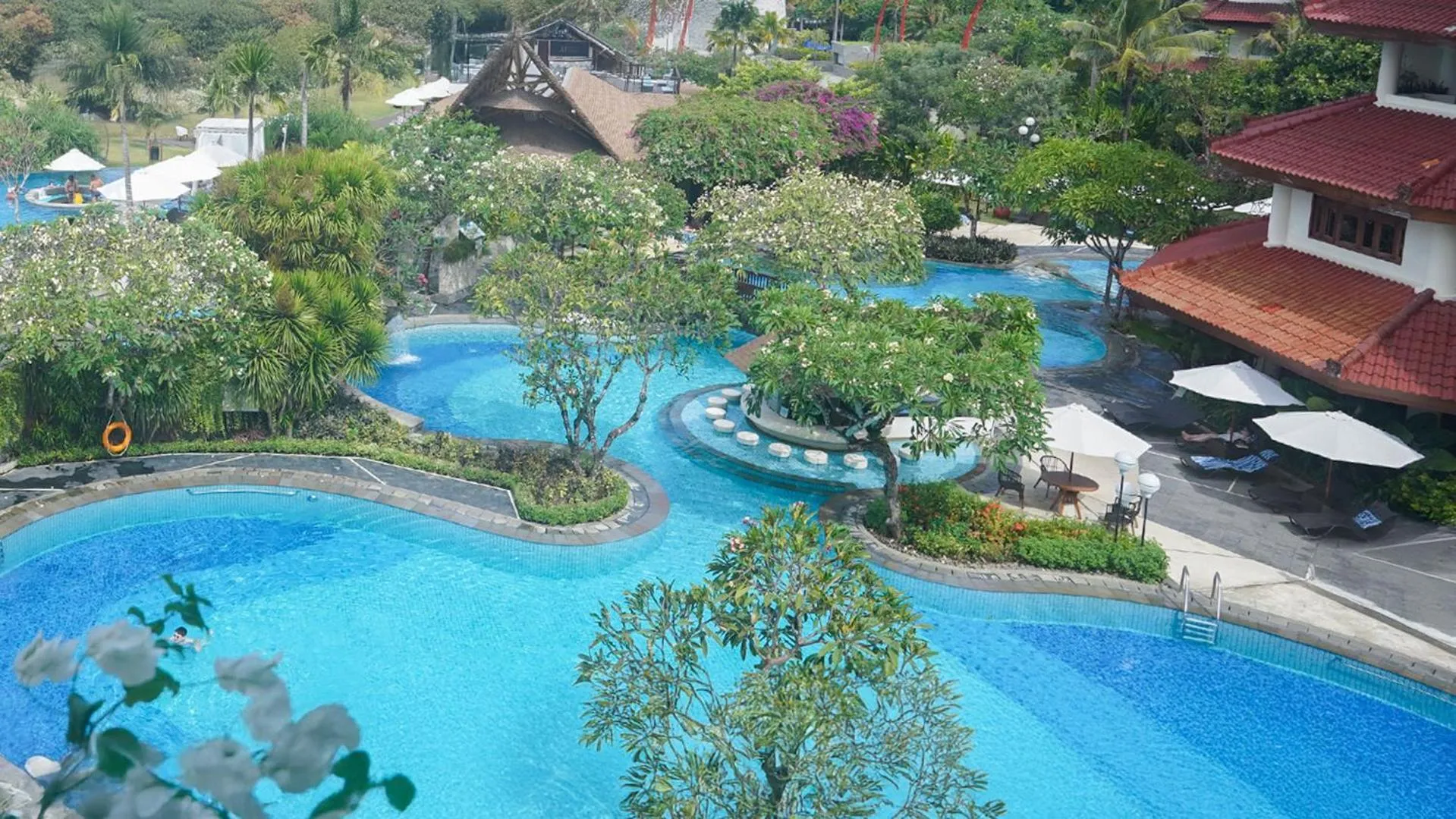 Pool view in Grand Mirage Resort & Thalasso Bali