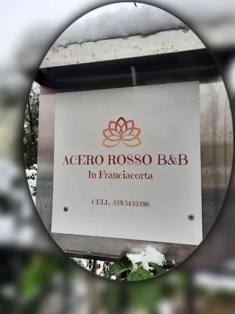 Property building in ACERO ROSSO B&B in Franciacorta