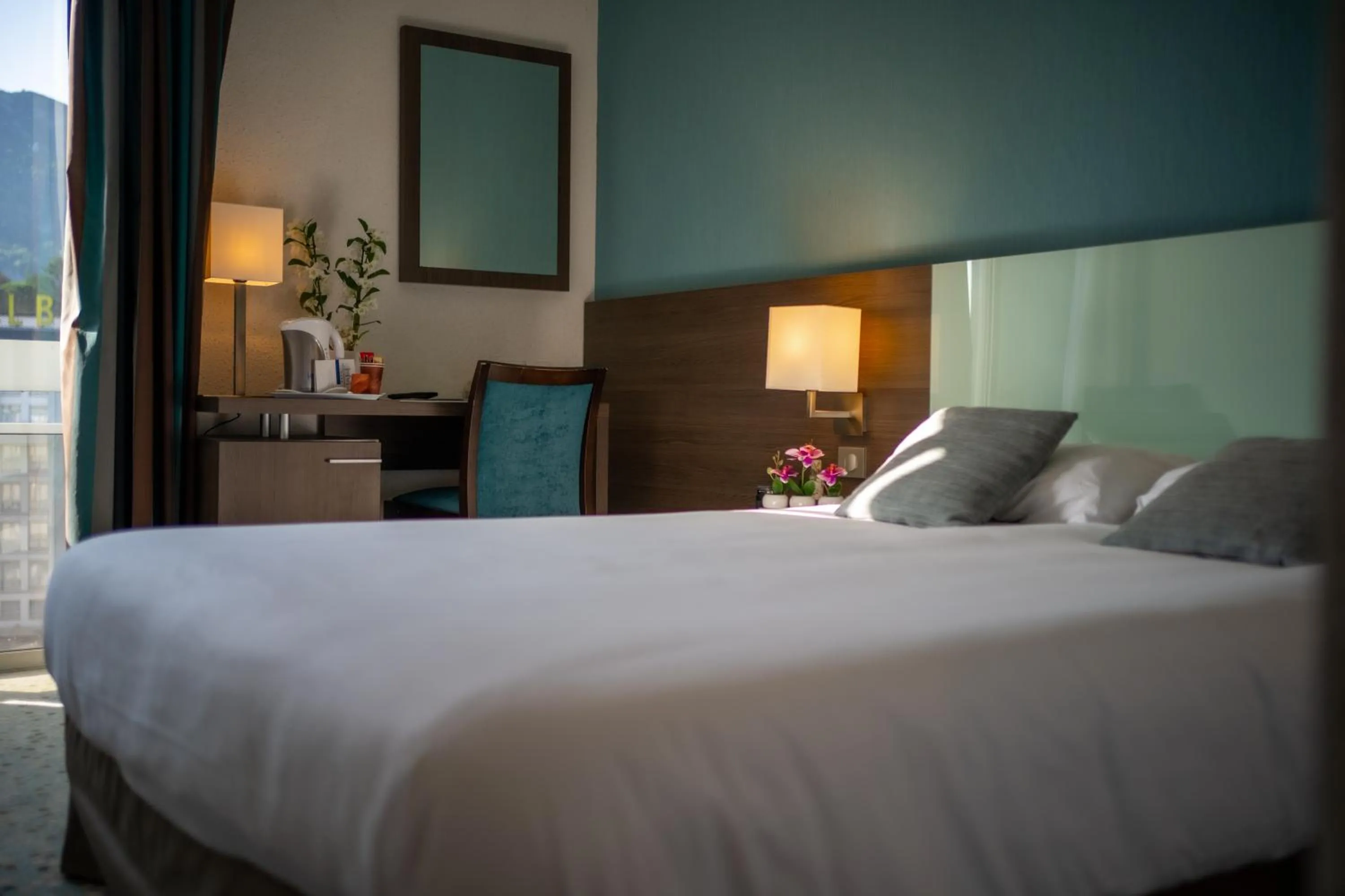 Bed in Hôtel Miramont