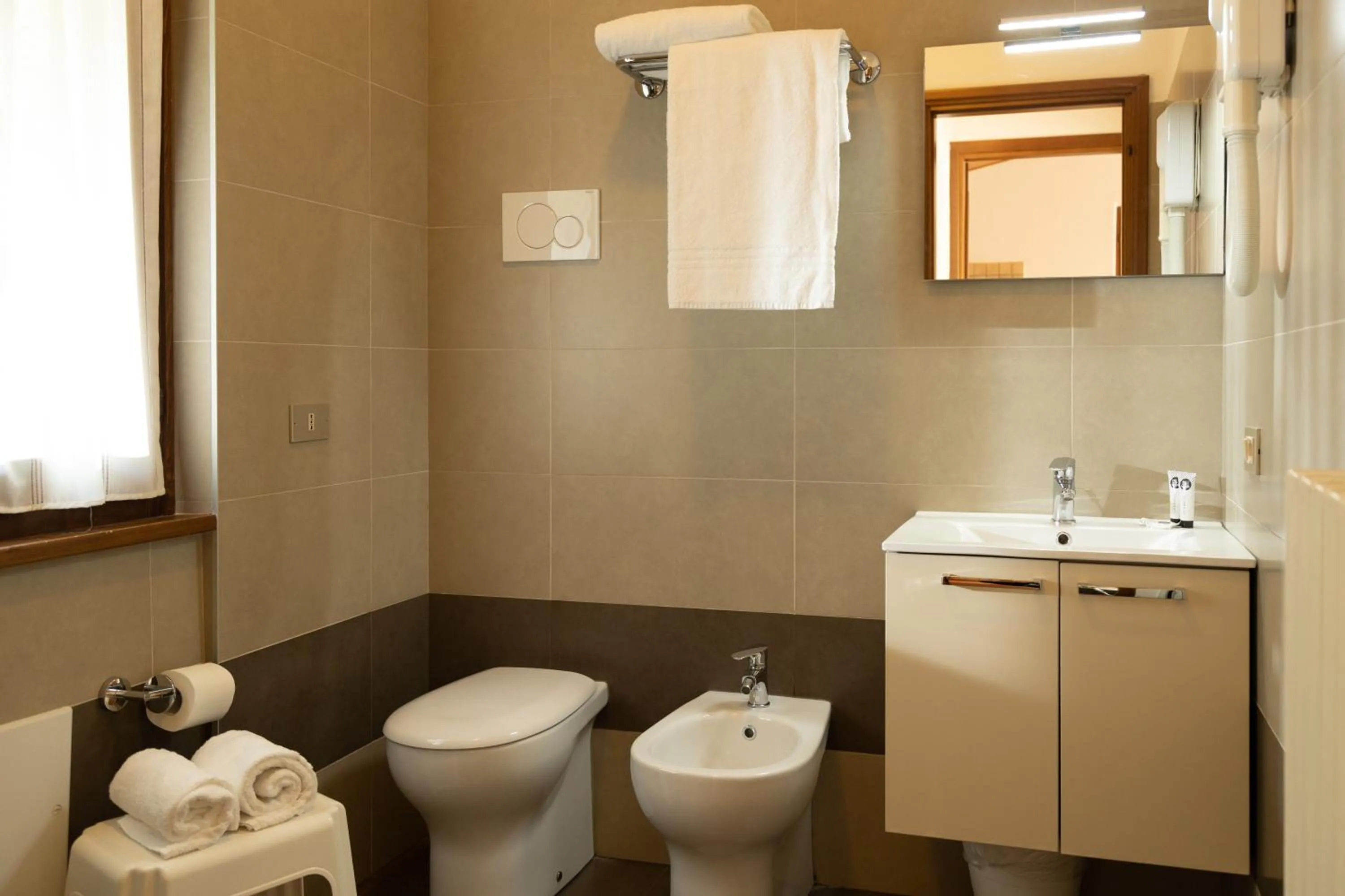 Bathroom in Hotel Residence Panorama La Forca, GTSGroup