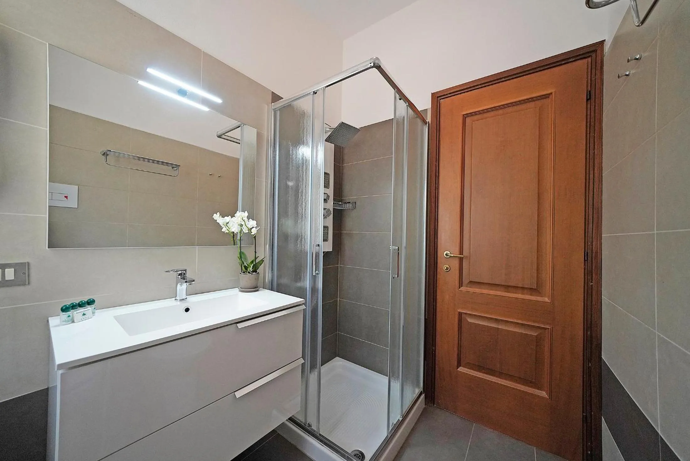 Bathroom in Hotel Residence Panorama La Forca, GTSGroup