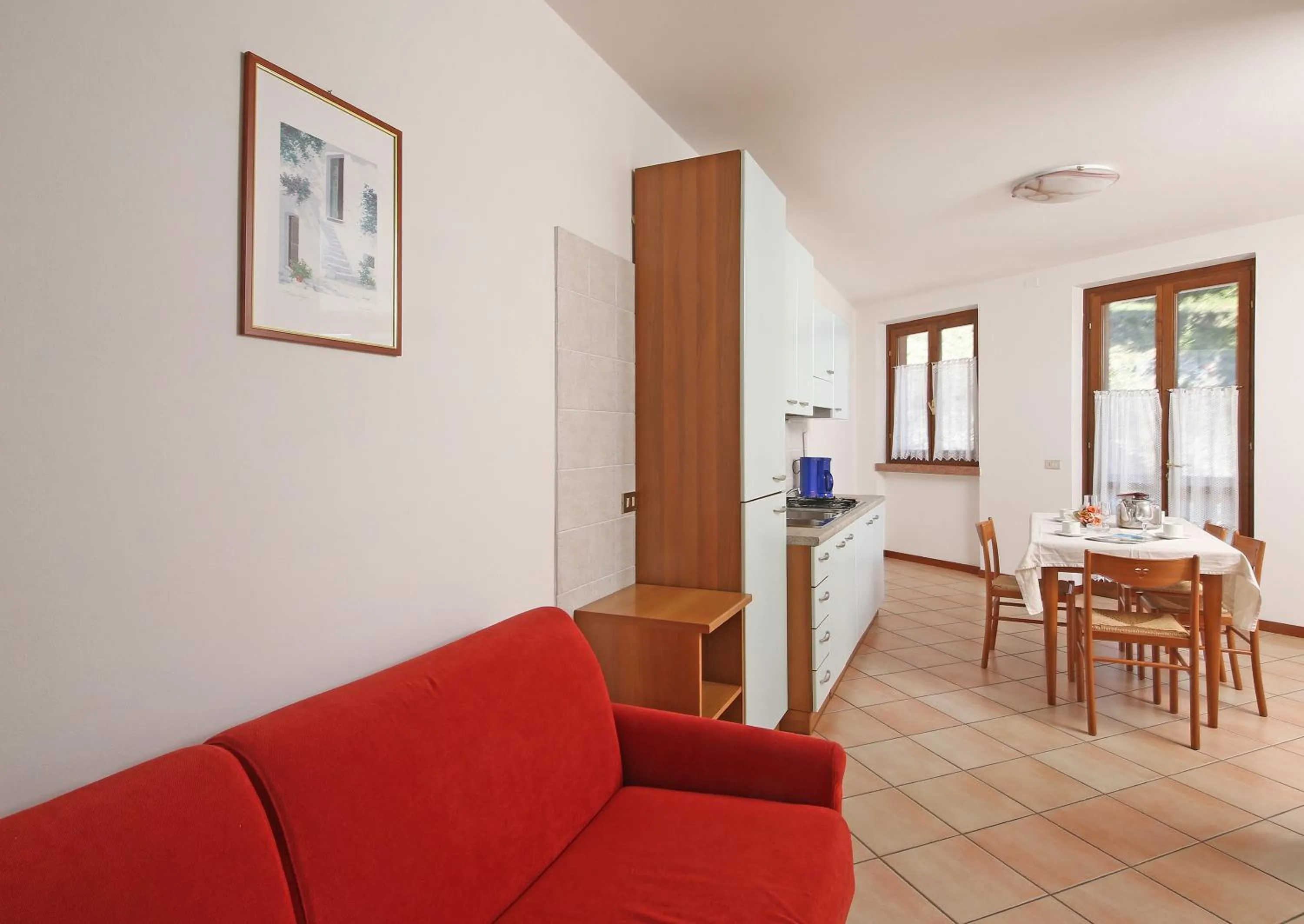 Kitchen or kitchenette in Hotel Residence Panorama La Forca, GTSGroup