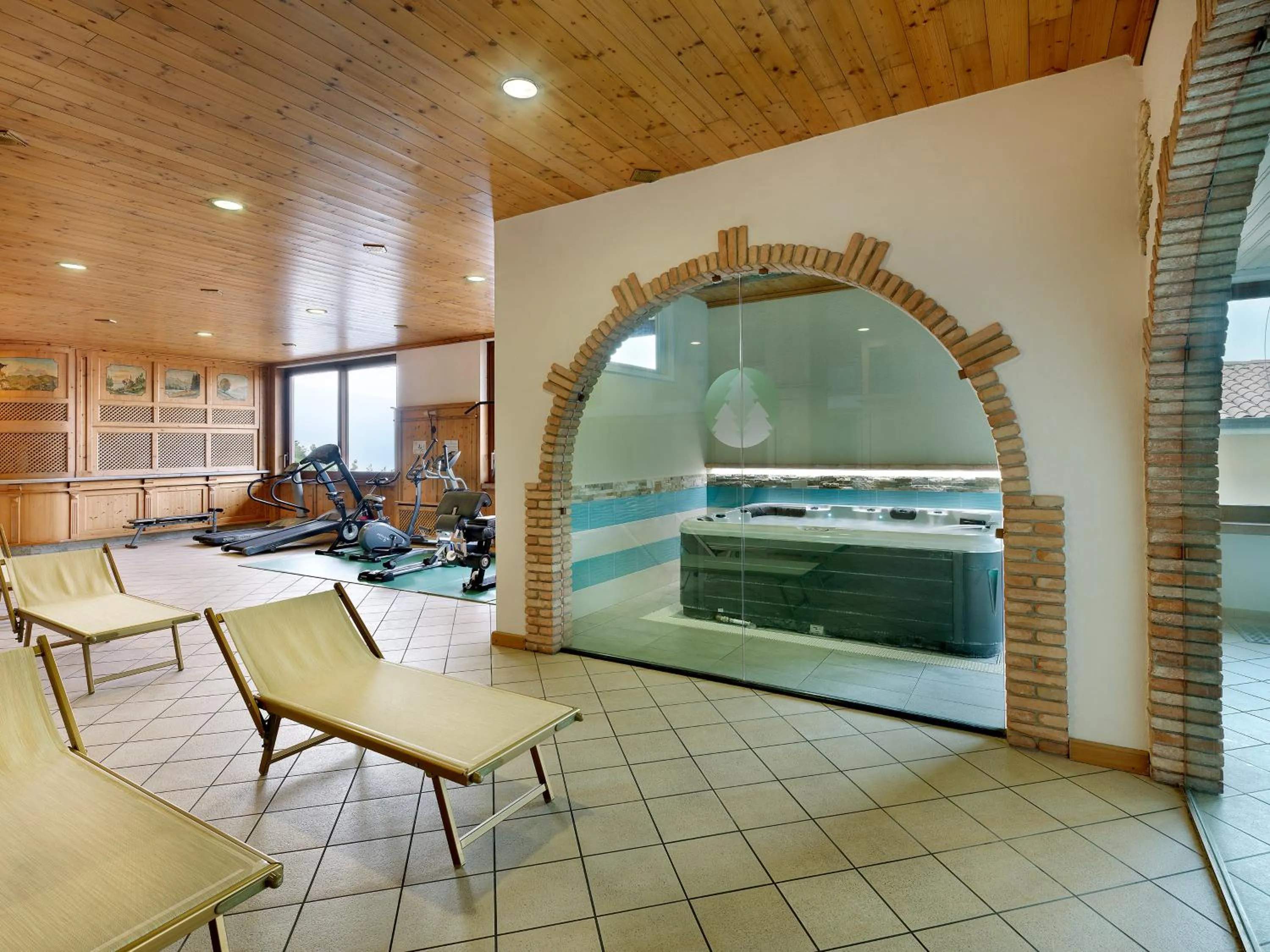 Fitness centre/facilities in Hotel Residence Panorama La Forca, GTSGroup