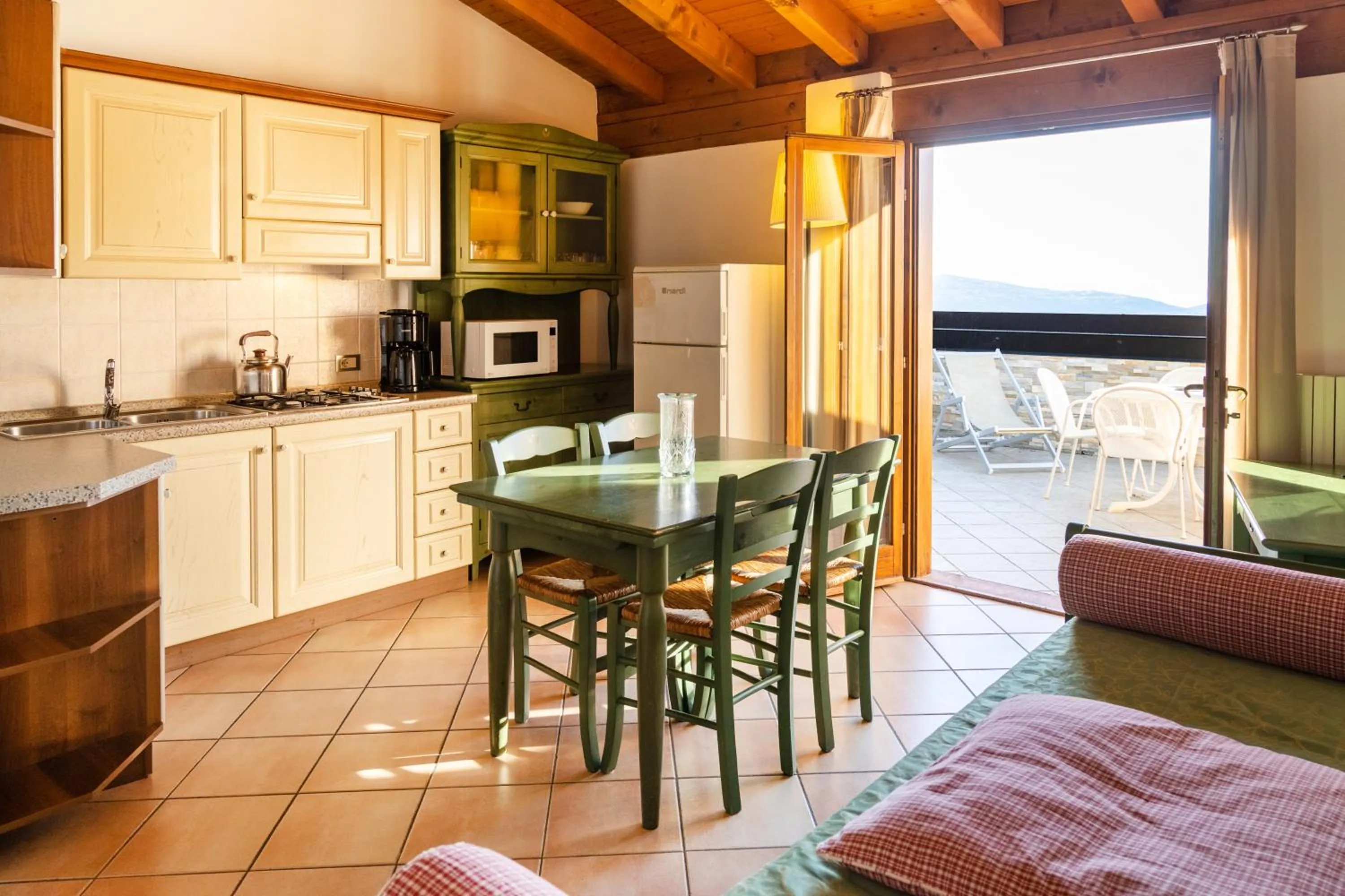 Kitchen or kitchenette in Hotel Residence Panorama La Forca, GTSGroup