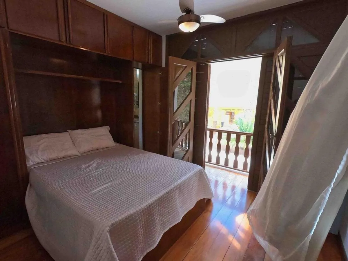 Bedroom, Bed in Sítio Cinco Folhas, recanto com vista pra montanha