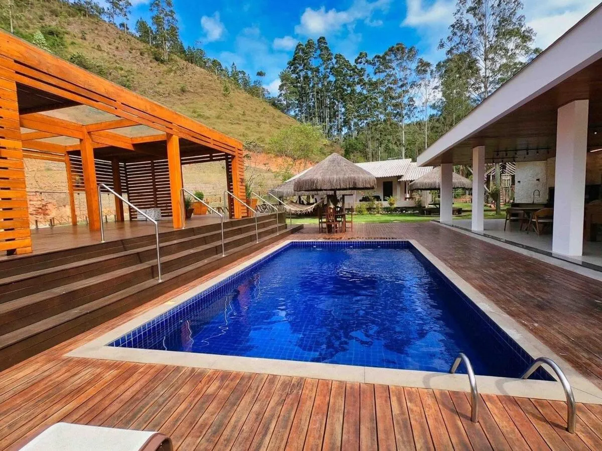 Hot Spring Bath in Sítio Cinco Folhas, recanto com vista pra montanha