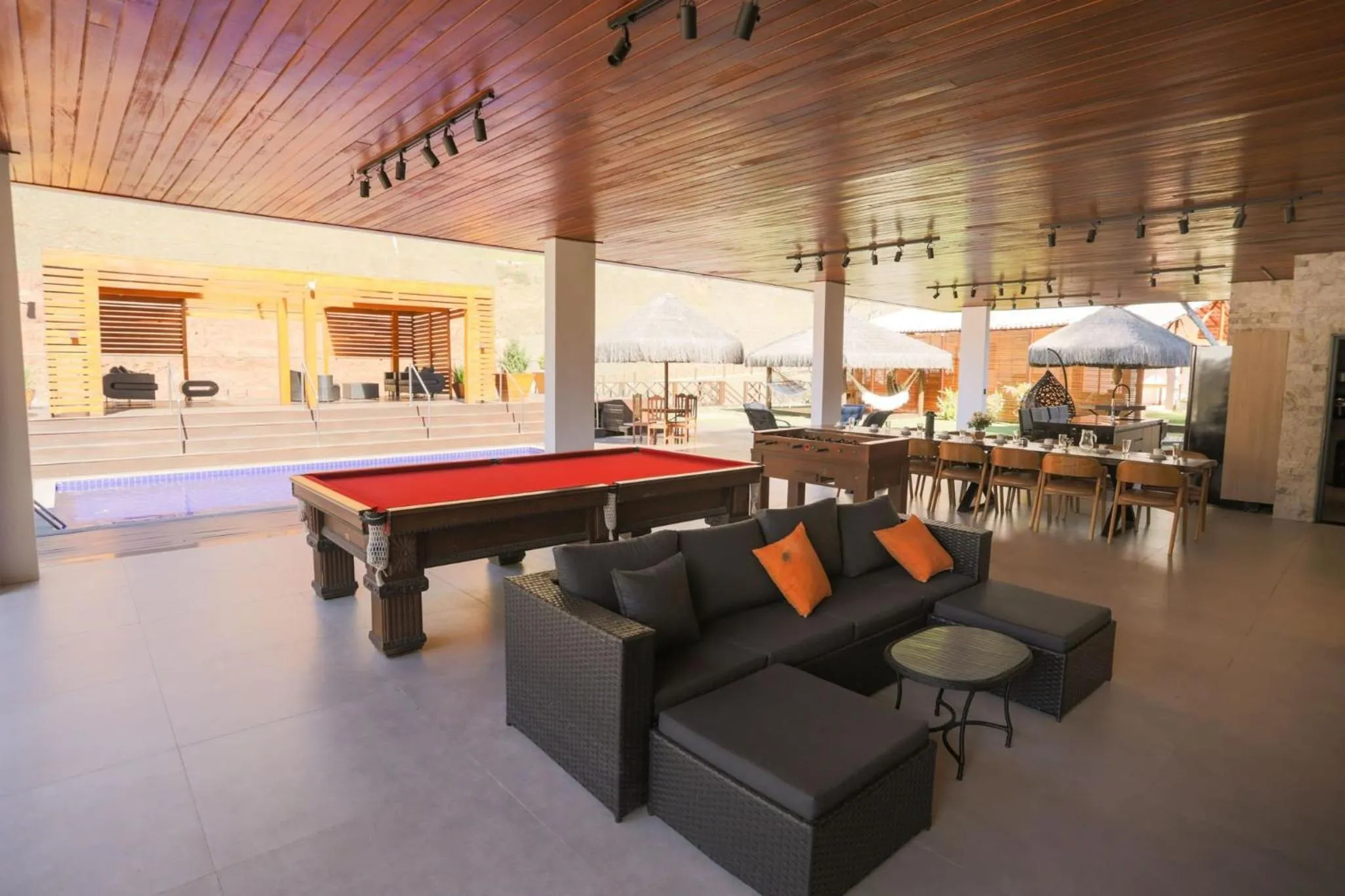 Game Room in Sítio Cinco Folhas, recanto com vista pra montanha