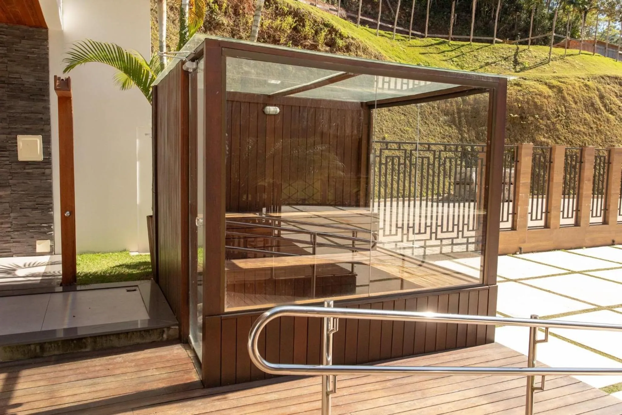 Sauna in Sítio Cinco Folhas, recanto com vista pra montanha