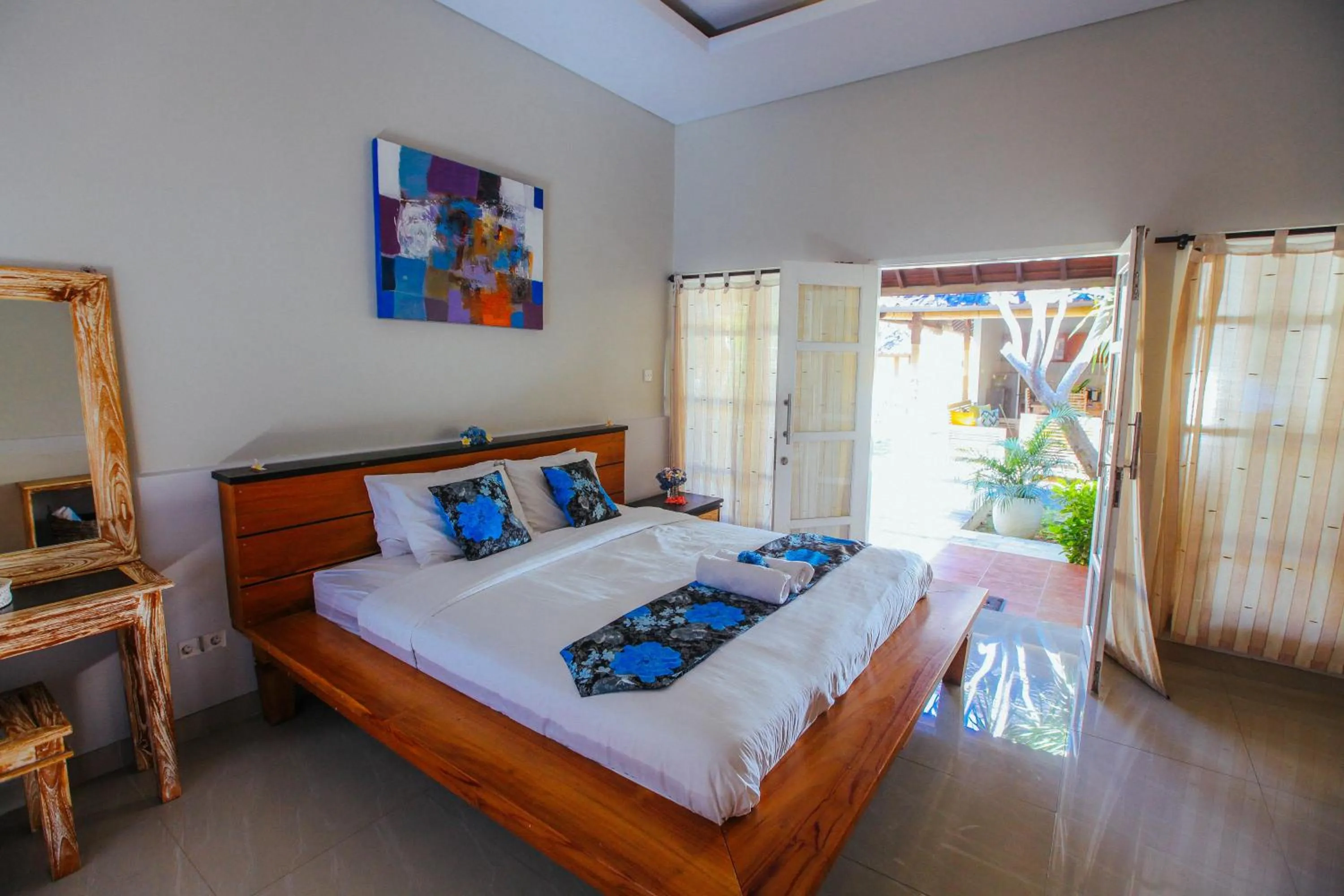 Bed in Villa Matahari