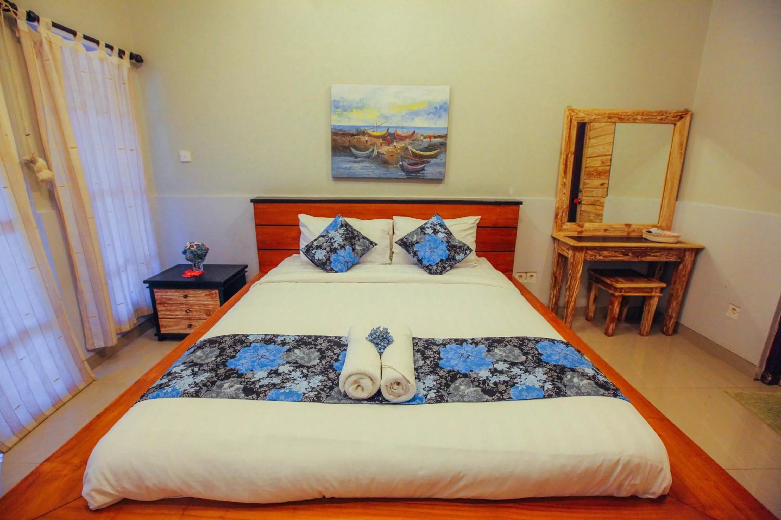 Bed in Villa Matahari